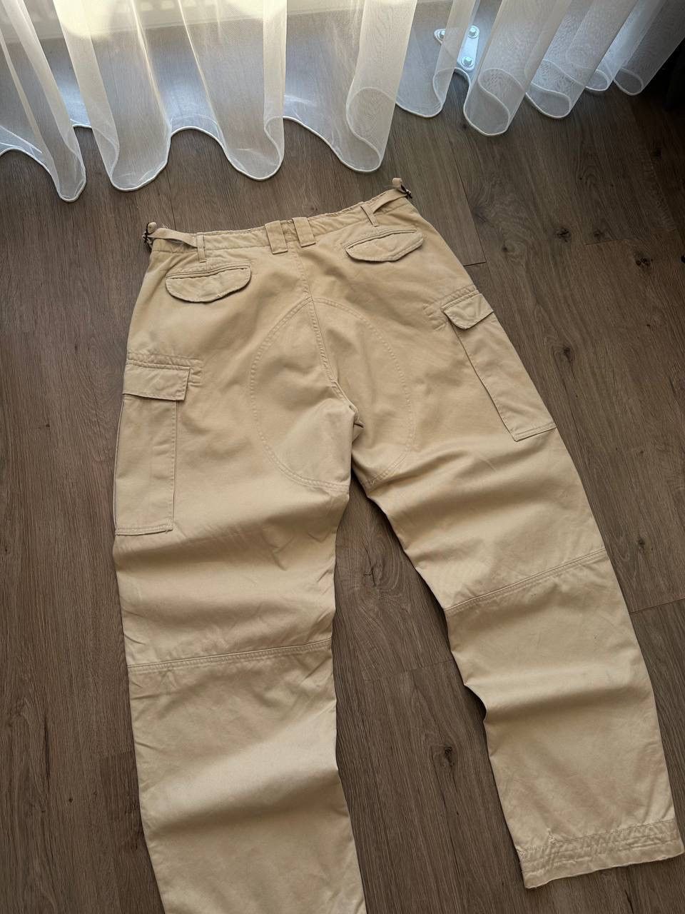 Polo Ralph Lauren × Vintage Vintage Polo Ralph Lauren Cargo Beige Baggy PRL Pants Size US 34 / EU 50 - 19 Thumbnail