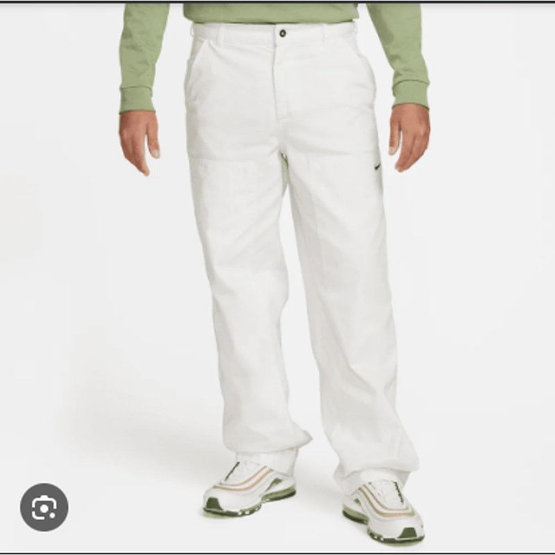 Nike Nike Double Panel Denim Pants White Mens Size 32 DQ5179-030 Size US 32 / EU 48 - 1 Thumbnail