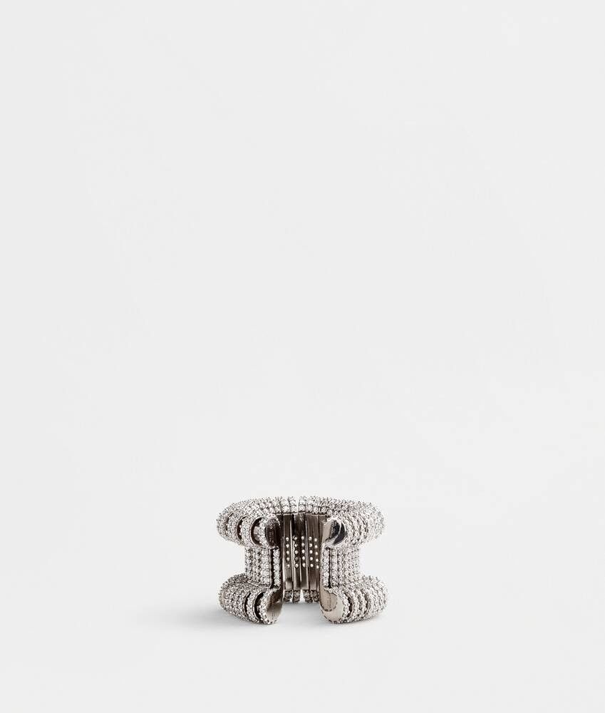 Bottega Veneta o1n1vont0425 Size: 13 / Staple Ring in Silver Size ONE SIZE - 3 Thumbnail
