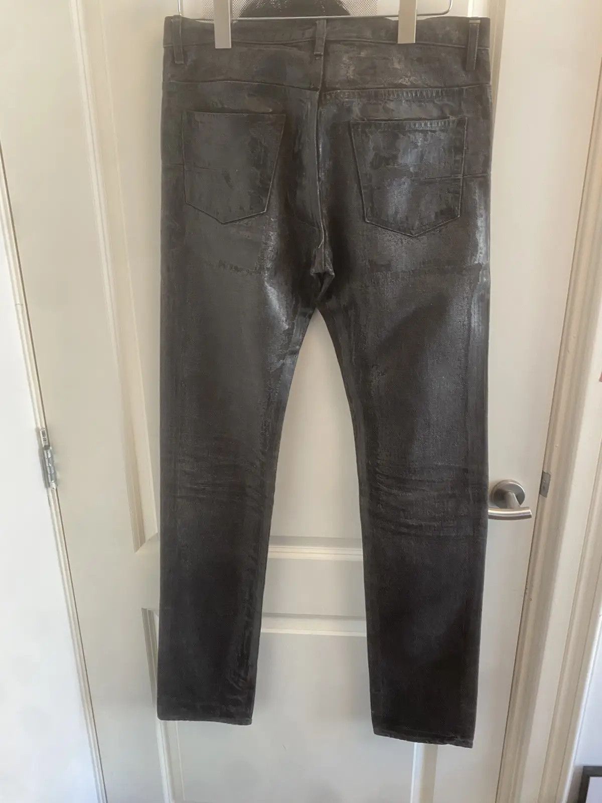 Dior MINT dior homme 2009 waxed denim jeans Size US 32 / EU 48 - 2 Thumbnail