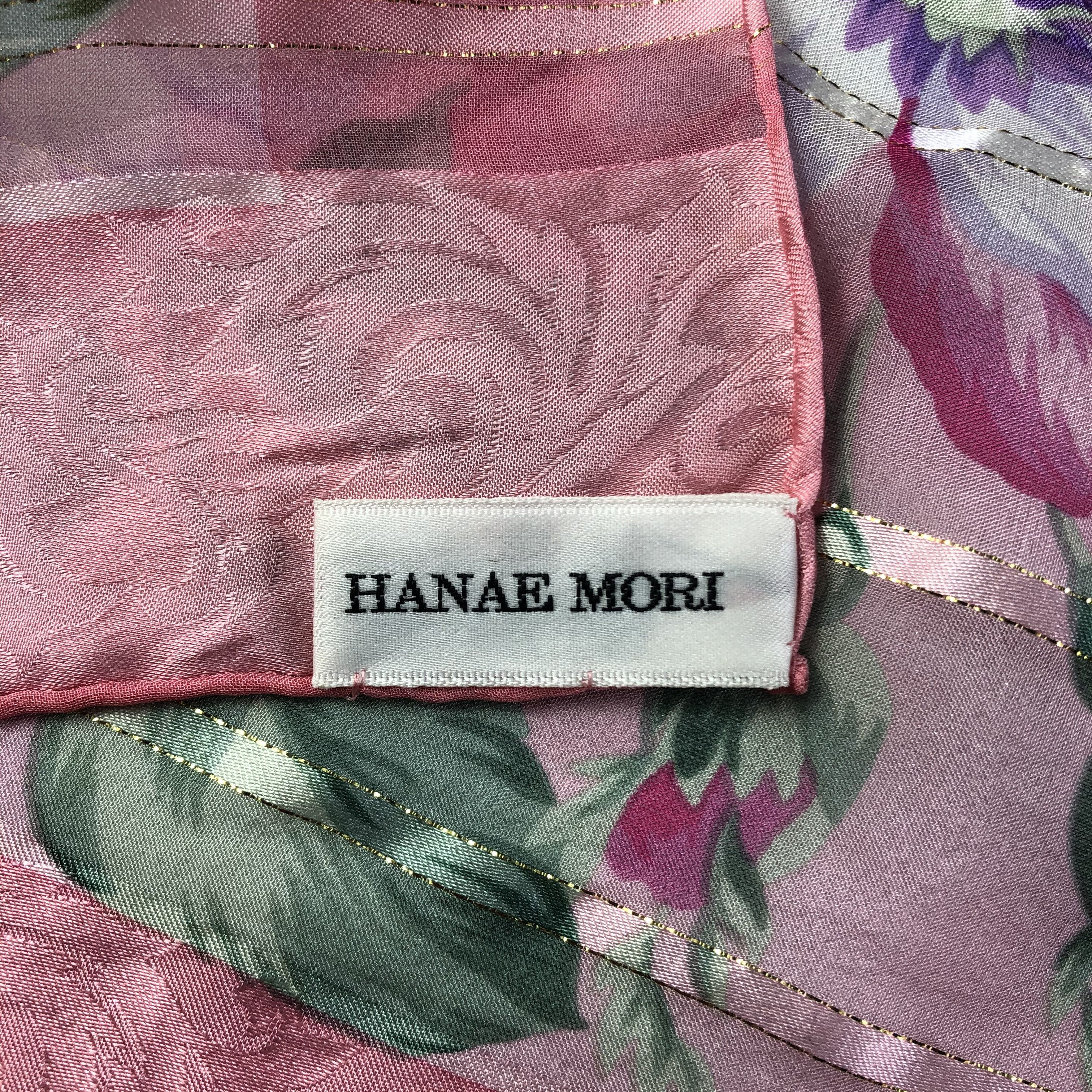 Hanae Mori Vintage Hanae Mori Silk Scarf Size ONE SIZE - 4 Thumbnail