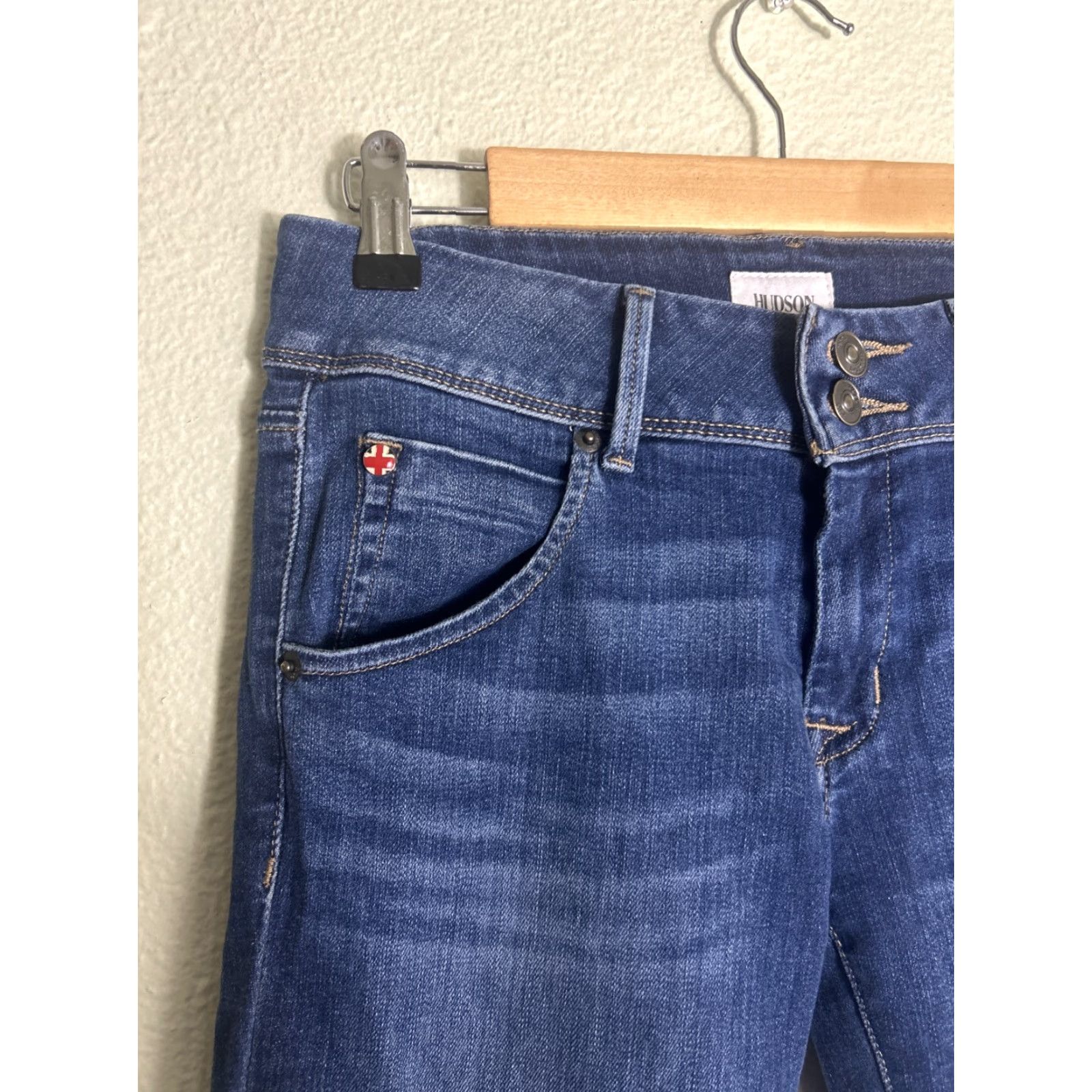 Hudson HUDSON Jeans Dark Wash Collin Skinny Pockets 26x29 Women Blue Regular Size 26 Jeans Womens Skinny Pockets 90s? Size 26" / US 2 / IT 38 - 4 Thumbnail