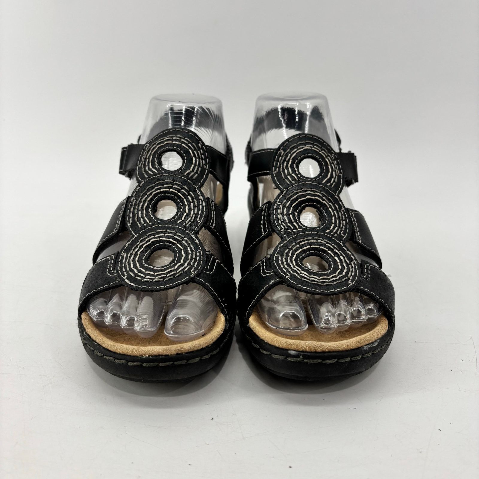 Clarks Clarks Merliah Derby Women's Size 6.5 Sandals Comfort Black Size US 6.5 / IT 36.5 - 3 Thumbnail