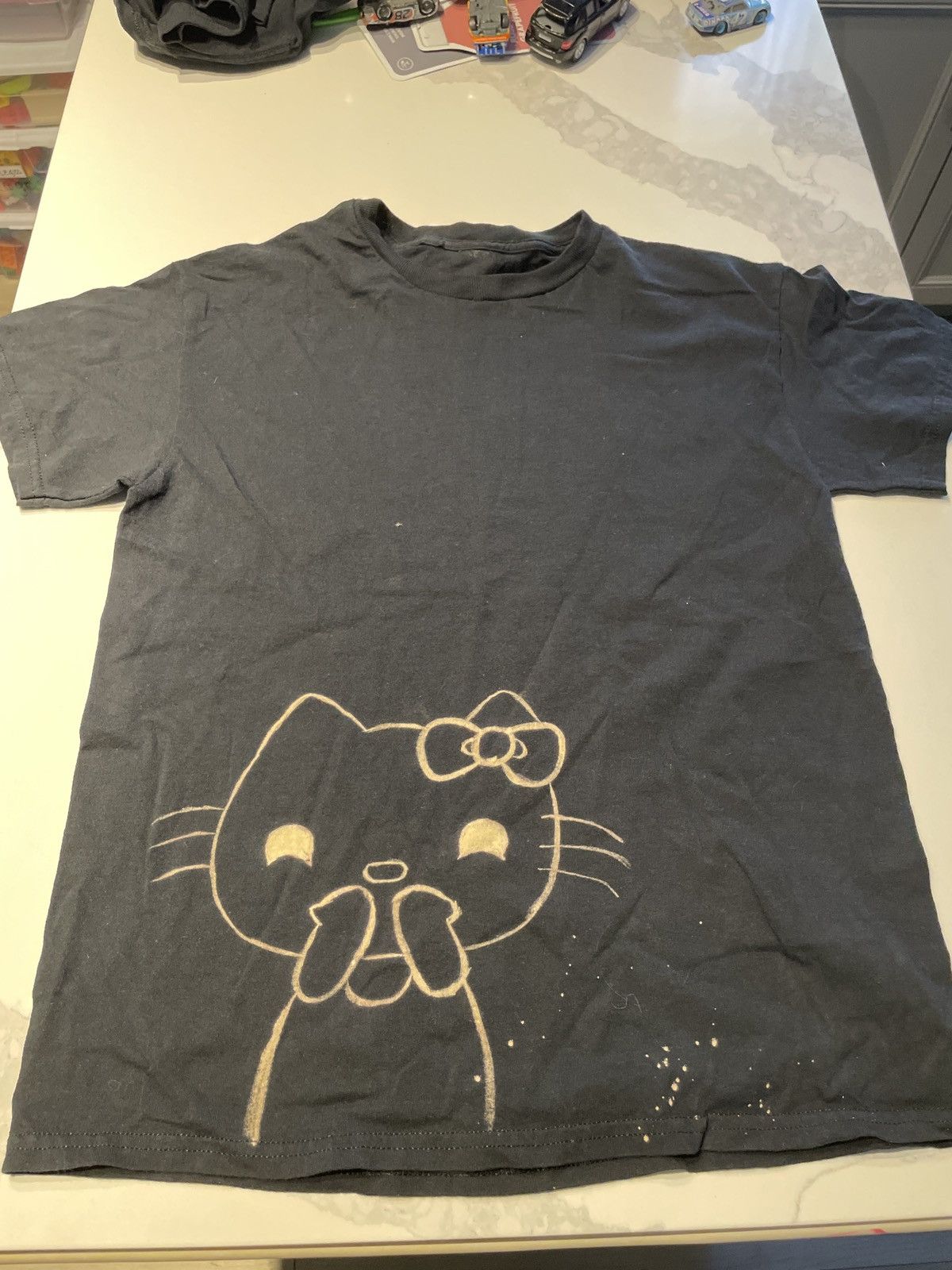 Vintage Hello kitty Bleach paint shirt Size M / US 6-8 / IT 42-44 - 1 Preview