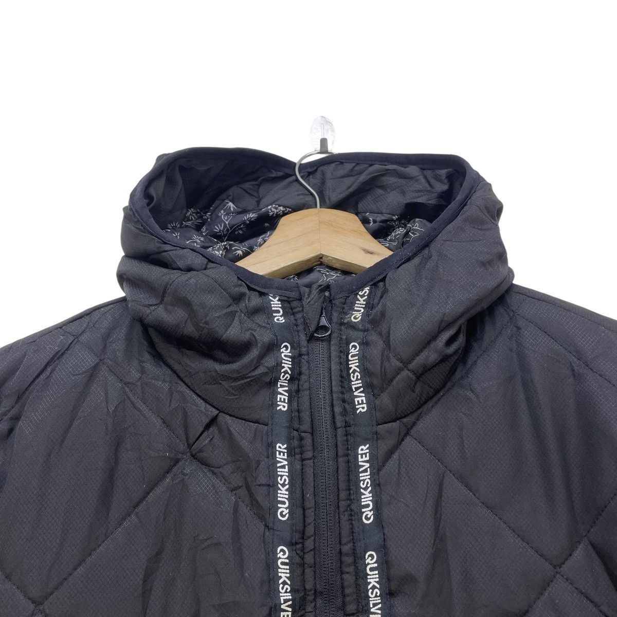 Quiksilver × Vintage Quiksilver Quilted Hoody Jacket Size US M / EU 48-50 / 2 - 3 Thumbnail