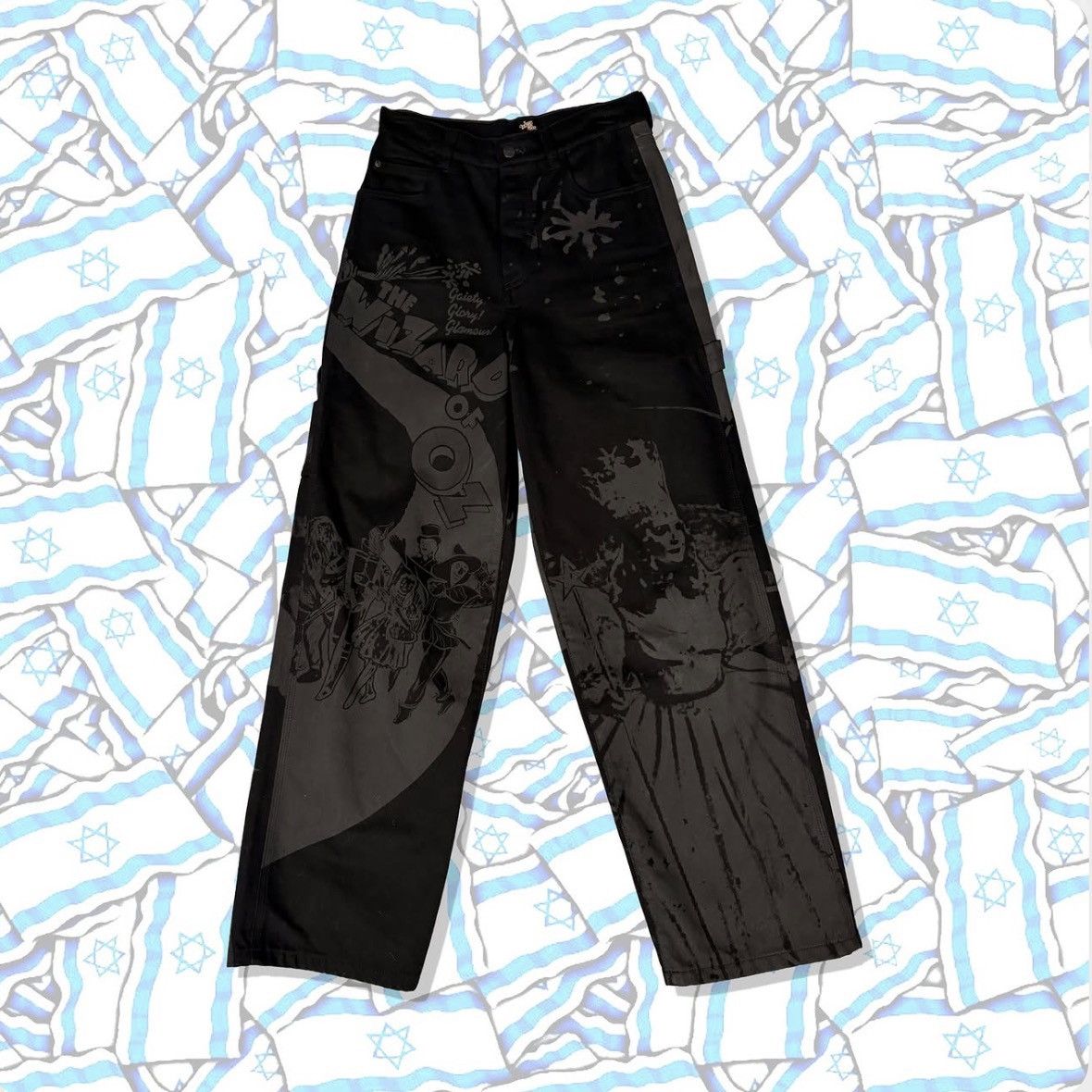 Marc Jacobs Wizard of Oz x Marc Jacobs Baggy Waxed Denim Size US 26 / EU 42 - 1 Thumbnail