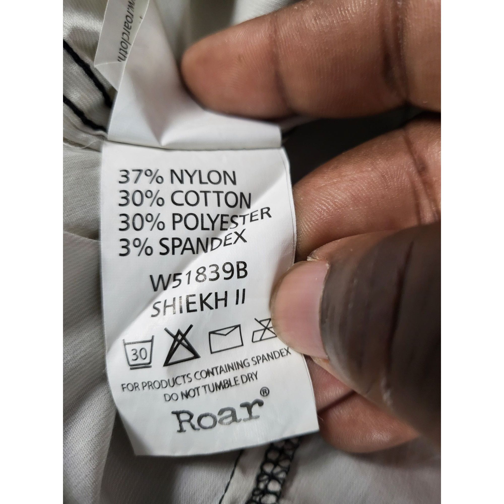Roar Roar Signature Shiekh II Button Up Shirt Men Sz XXL White Bl Size US XXL / EU 58 / 5 - 10 Thumbnail