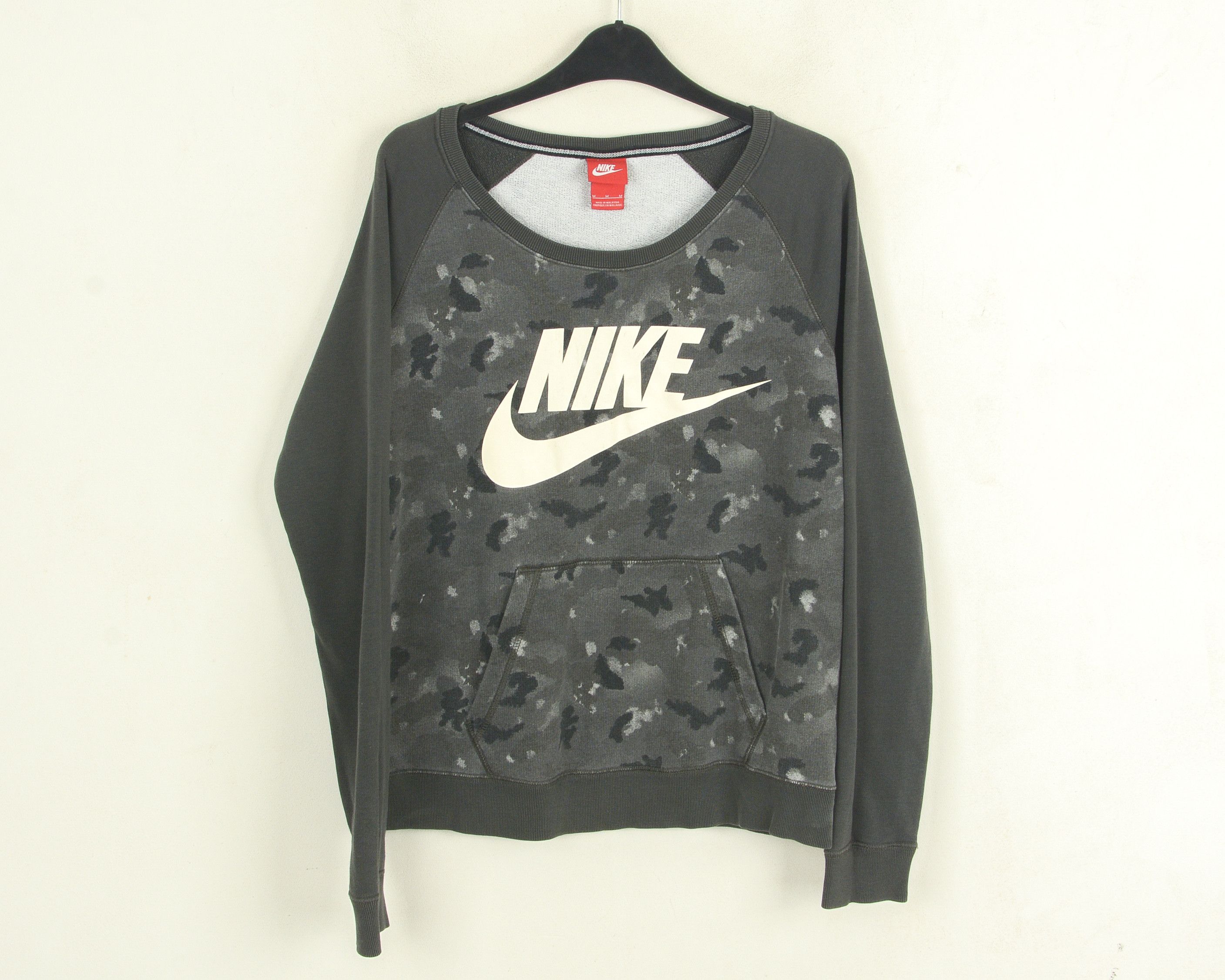 Nike Mens M Jumper Sweatshirt Pullover Sportswear Logo Gray Size US M / EU 48-50 / 2 - 1 Thumbnail