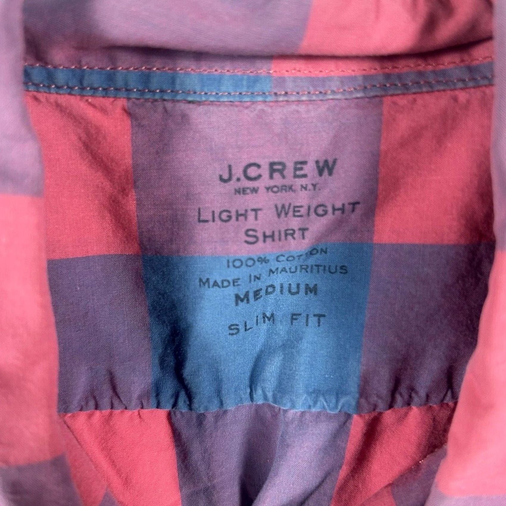 J.Crew J.CREW Button-Up Shirt Men M Medium Plaid Slim Light Long Sleeve Button-Down Collar Cotton Size US M / EU 48-50 / 2 - 2 Thumbnail