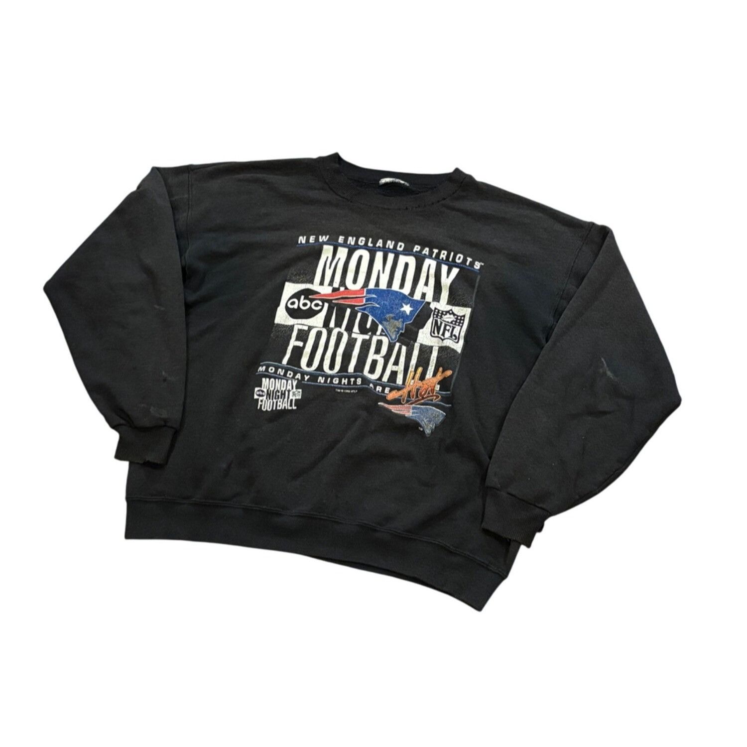 Vtg 1995 ABC Monday Night Football New England Patriots Crew