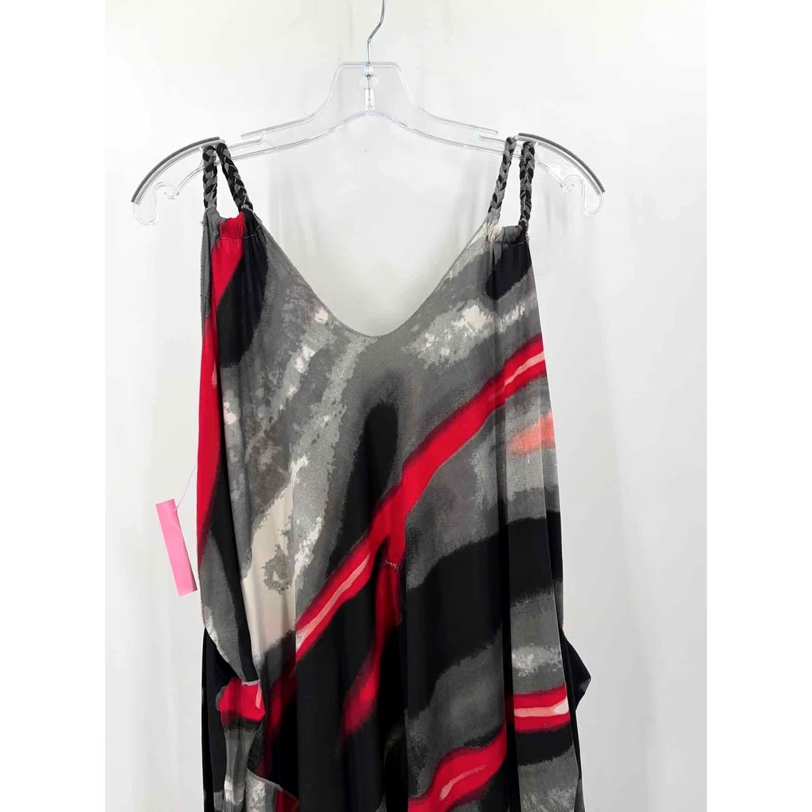 Mango Pre-Owned Tango Mango Grey Size Large Hi-Low Sleeveless Dress Size L / US 10 / IT 46 - 3 Thumbnail