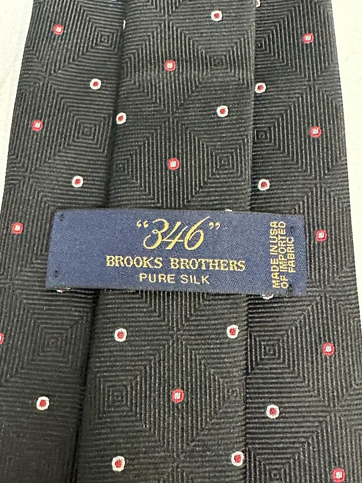 Brooks Brothers Brooks Brothers classic micro dot/geometric silk necktie Size ONE SIZE - 2 Thumbnail