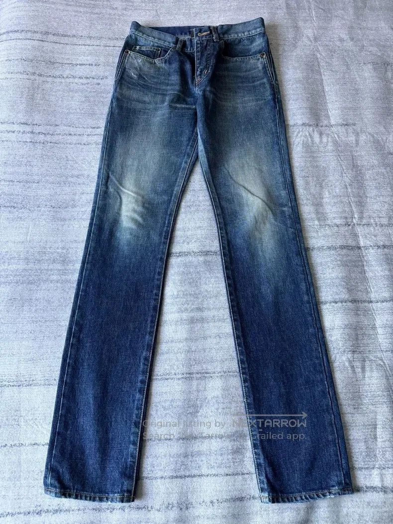 Saint Laurent Paris Saint Laurent 18AW Washed Denim Jeans. Size US 28 / EU 44 - 1 Thumbnail