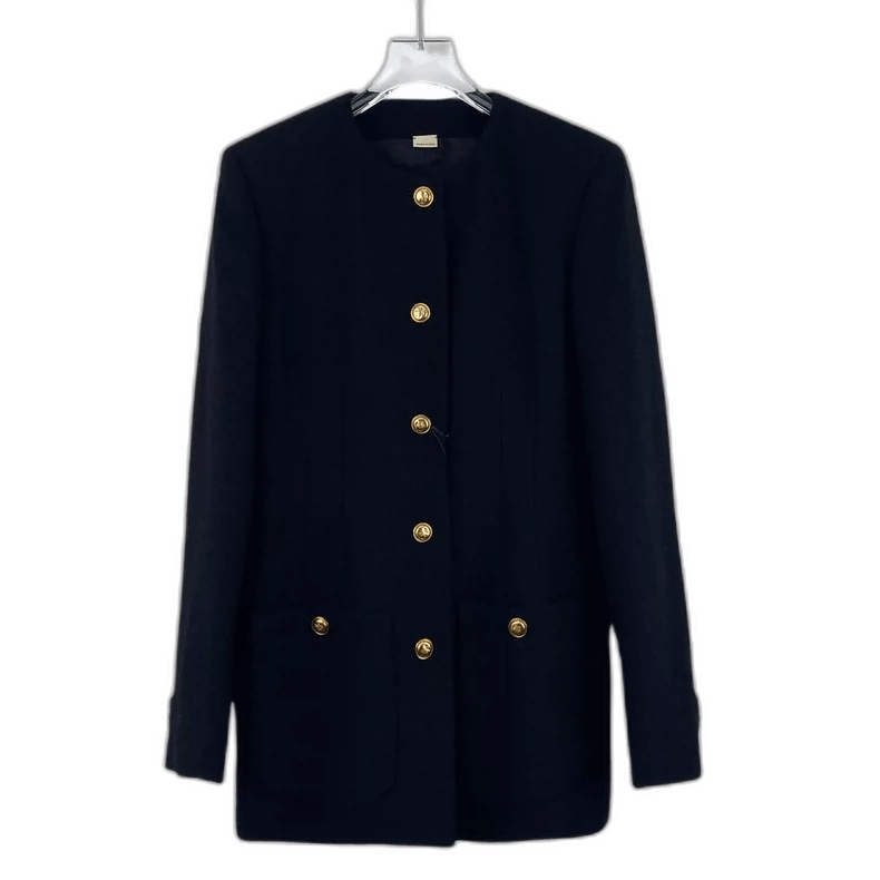 Gucci Gucci Black Wool Long Sleeve Jacket-yf Size US M / EU 48-50 / 2 - 1 Thumbnail