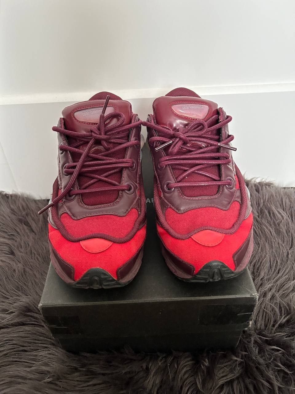 Adidas × Raf Simons Adidas Ozweego x Raf Simons 3 Burgundy Size US 8.5 / EU 41-42 - 3 Thumbnail