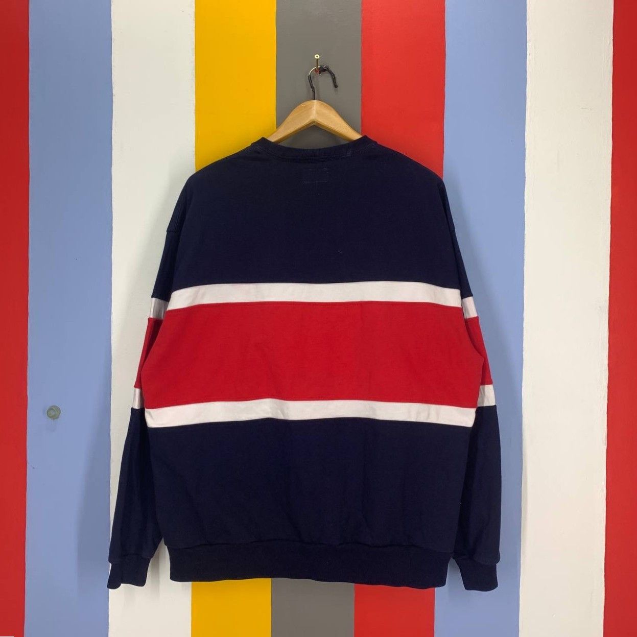 Beams Japan BEAMS Stripe Design Sweatshirt #2275/23 Size US M / EU 48-50 / 2 - 9 Thumbnail