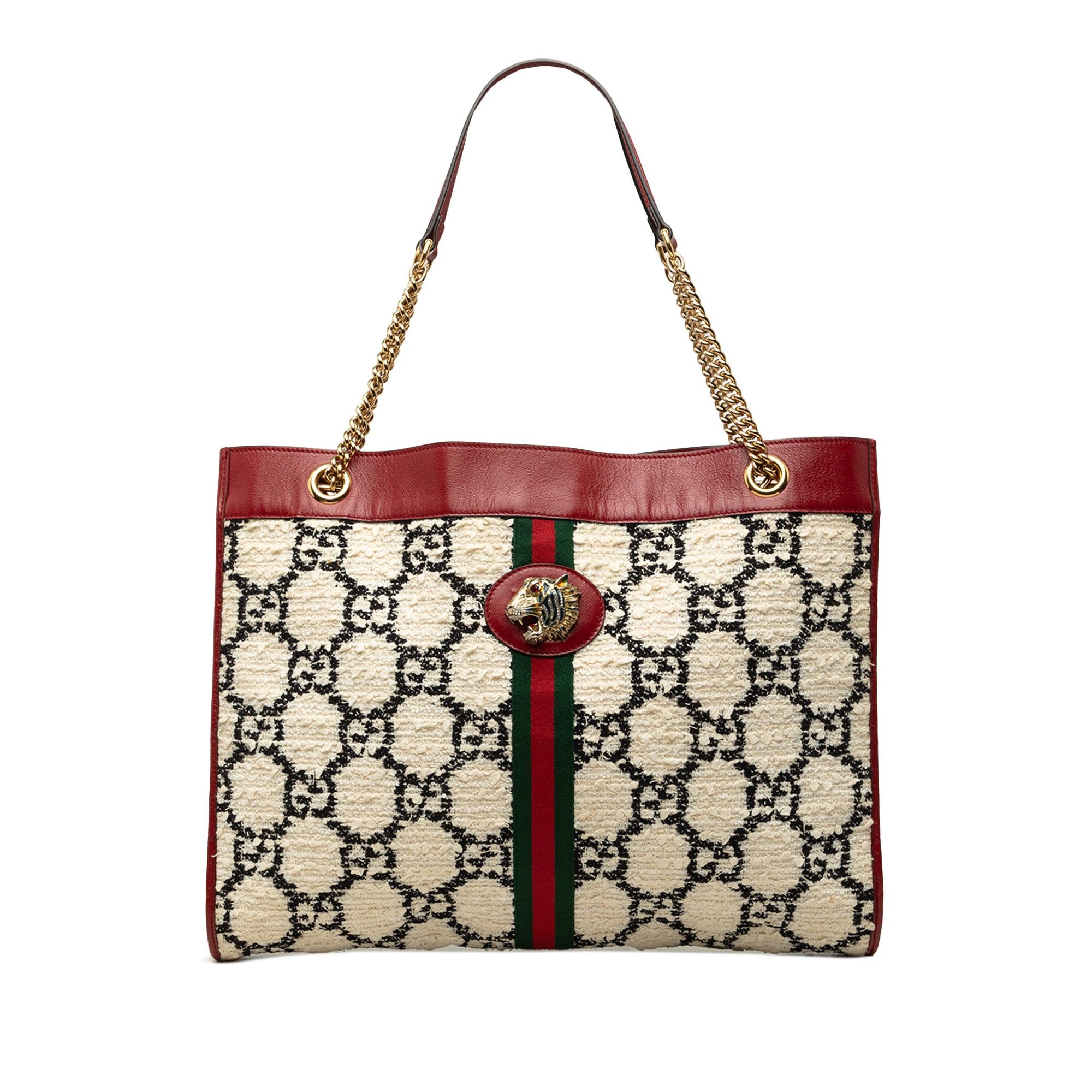 Gucci GG Tweed Web Rajah Tote Size ONE SIZE - 1 Thumbnail