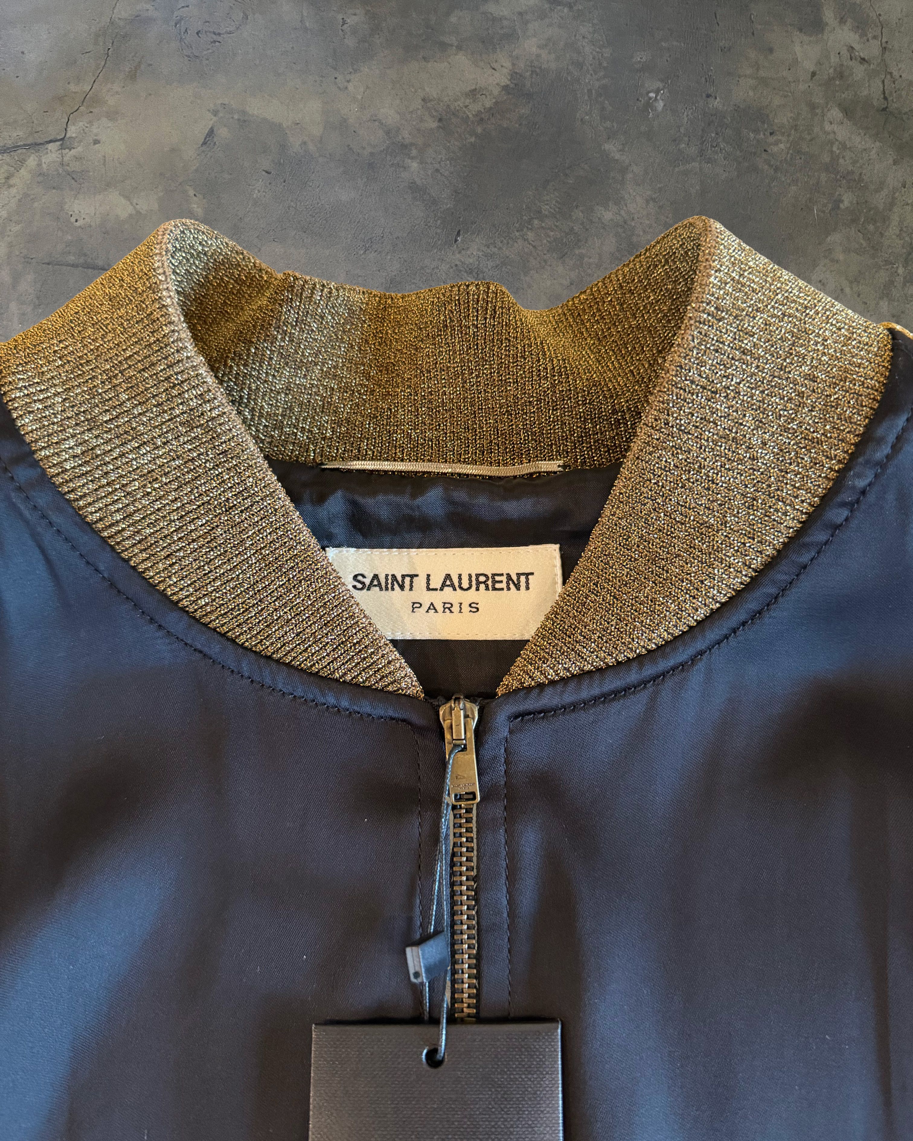 Saint Laurent Paris SAINT LAURENT SS2016 BABY SEQUIN SILK BOMBER Size US M / EU 48-50 / 2 - 3 Thumbnail