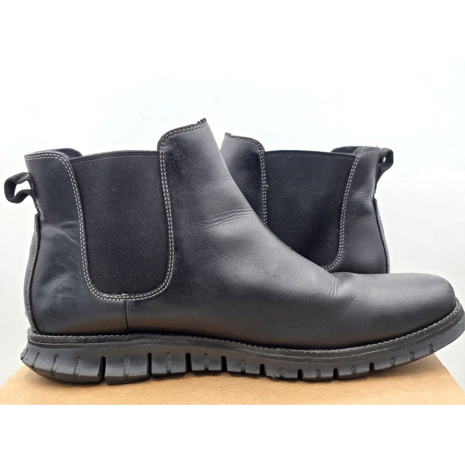 Cole Haan Cole Haan Mens ZeroGrand C30163 Black Waterproof Chelsea Boots Size 13 Size US 13 / EU 46 - 5 Thumbnail