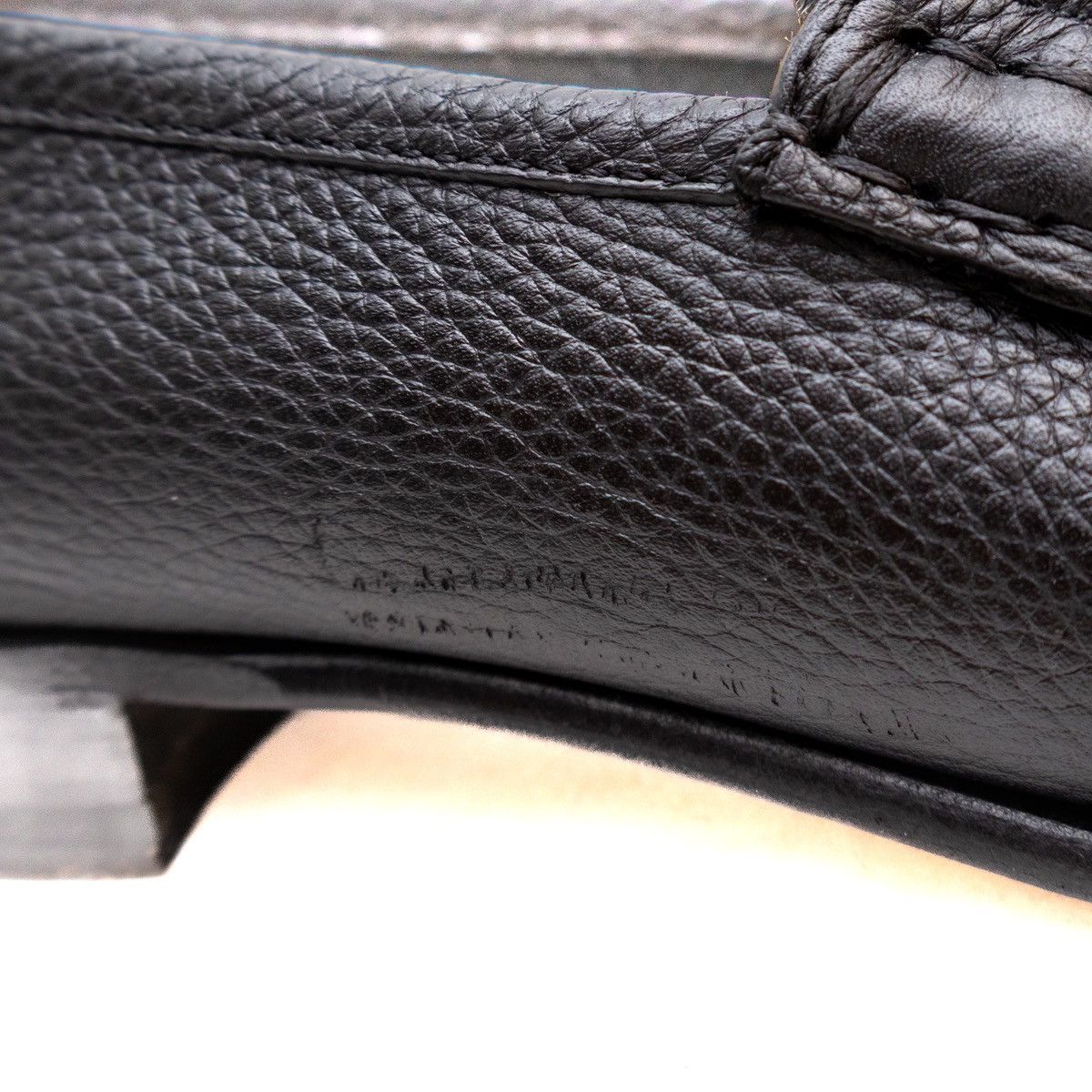 Designer × Gucci WEB Horse-bit Black Pebbled Leather Loafers Men’s Size 9.5us Size US 9.5 / EU 42-43 - 11 Thumbnail