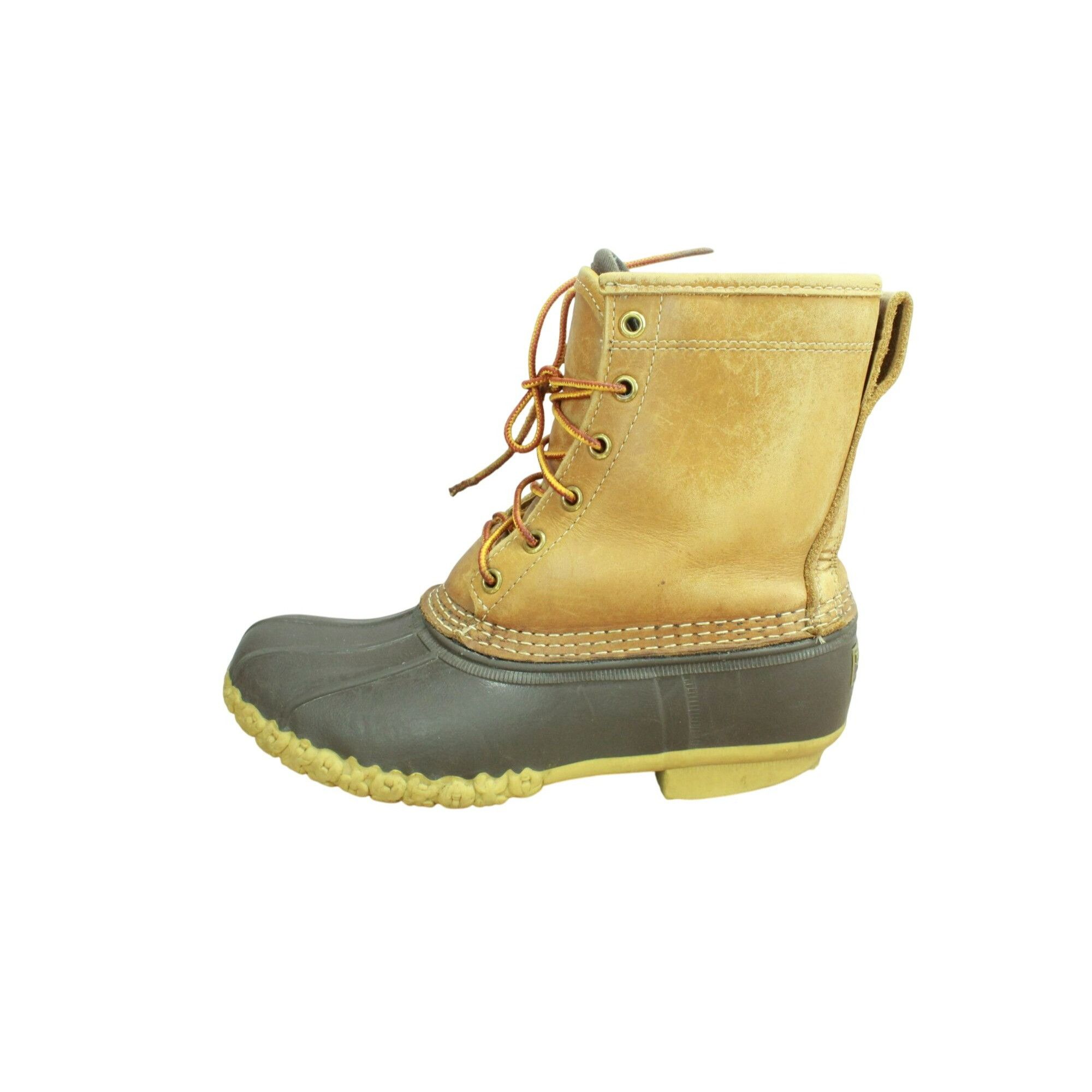 Goretex LL Bean Women's 8" Lace Up Gore-tex Ankle Duck Boots Size US 8 / IT 38 - 1 Thumbnail
