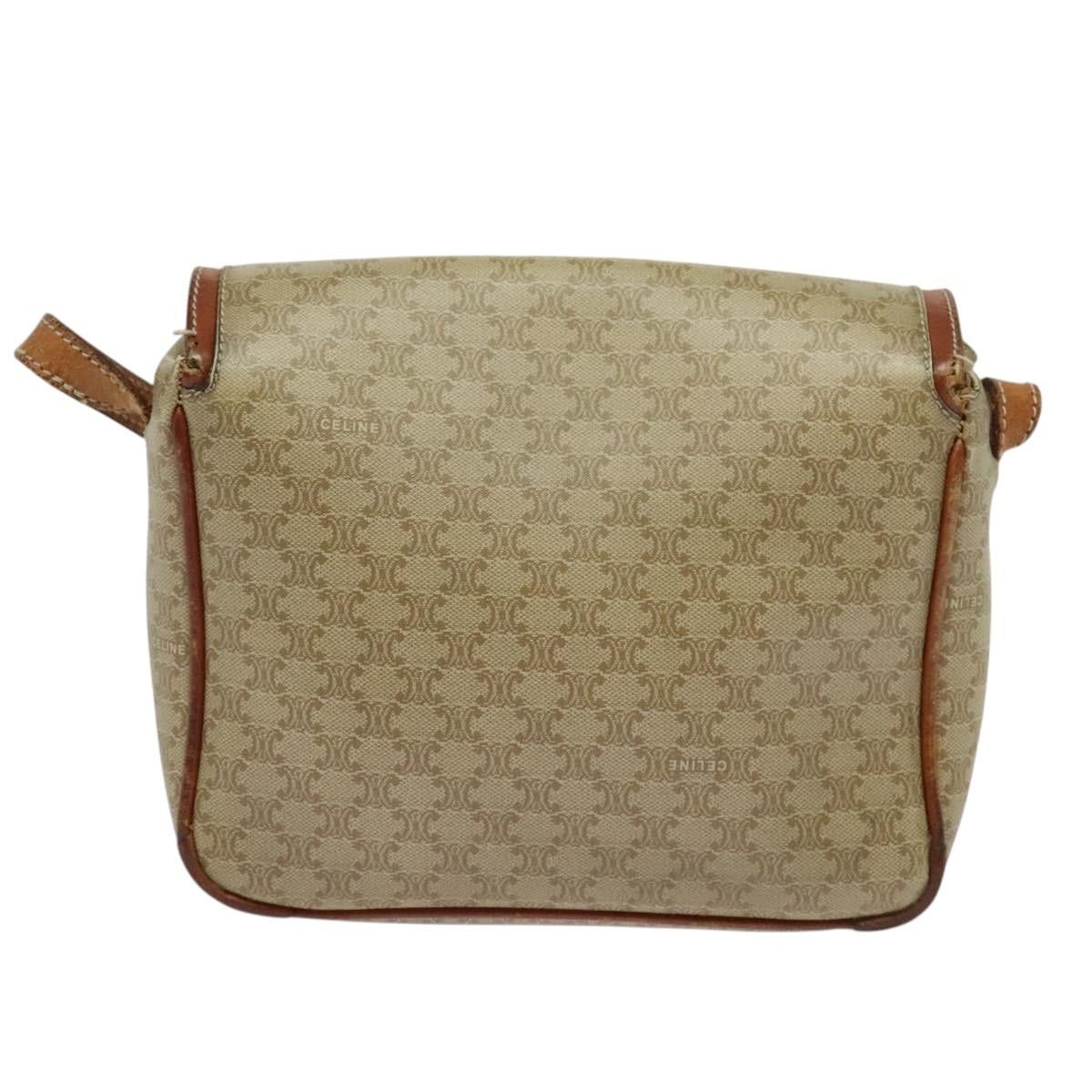 Celine CELINE Macadam Canvas Shoulder Bag Pvc Beige Size ONE SIZE - 3 Thumbnail
