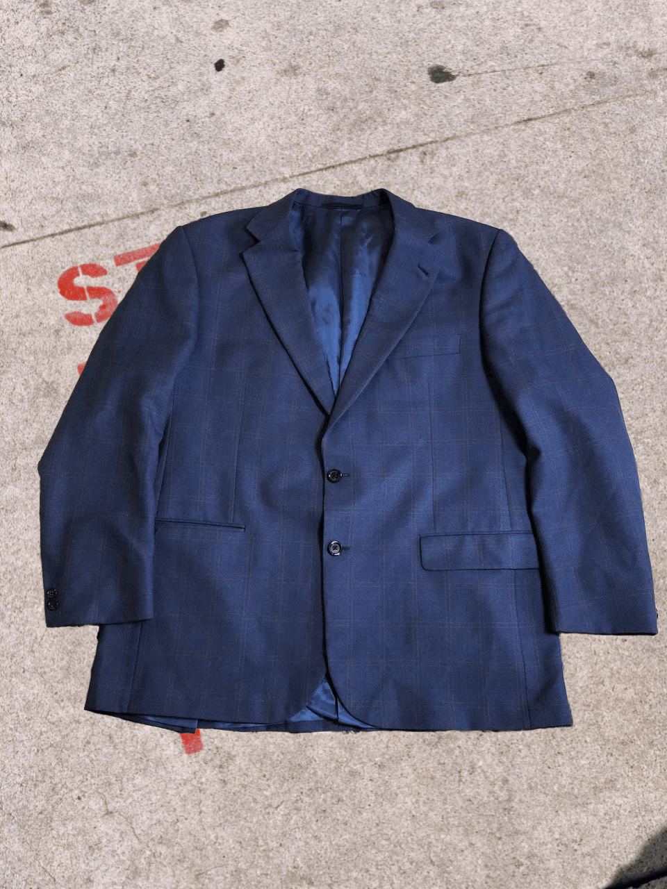 Burberry Burberry Tailored Navy Blazer Single-Breasted Size 44L - 1 Thumbnail
