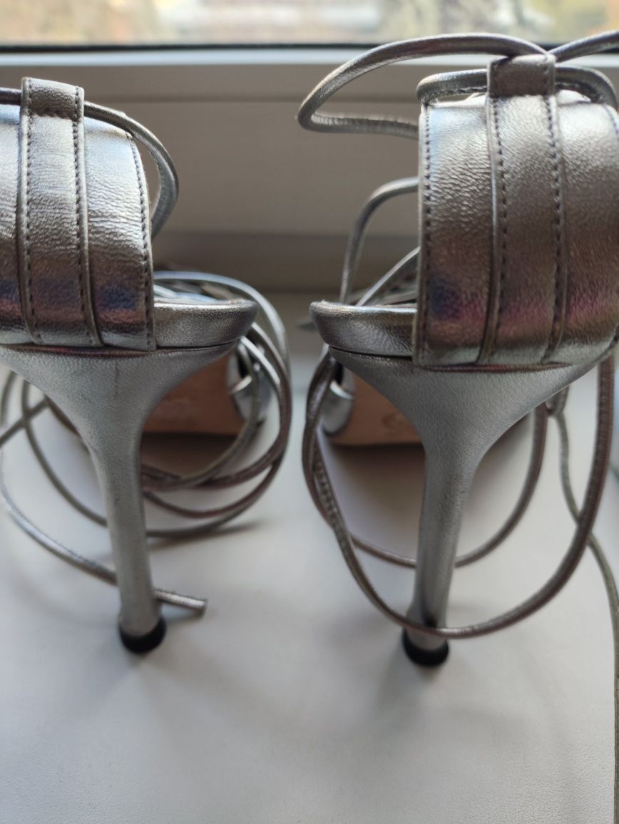 Versace Vintage Gianni Versace Metallic High Heels Leather boots Size US 6.5 / IT 36.5 - 4 Thumbnail