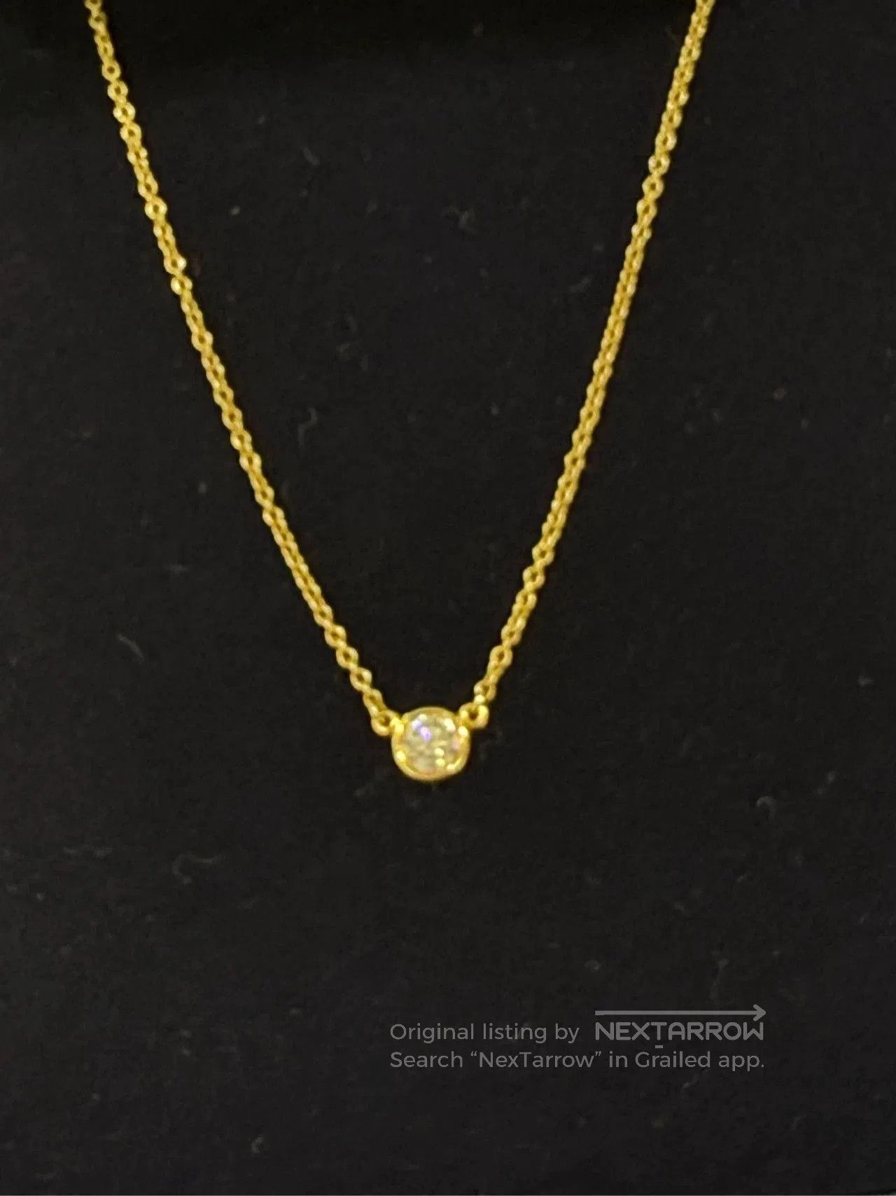 Tiffany & Co. Tiffany Single Diamond Collar Necklace. Size ONE SIZE - 3 Thumbnail
