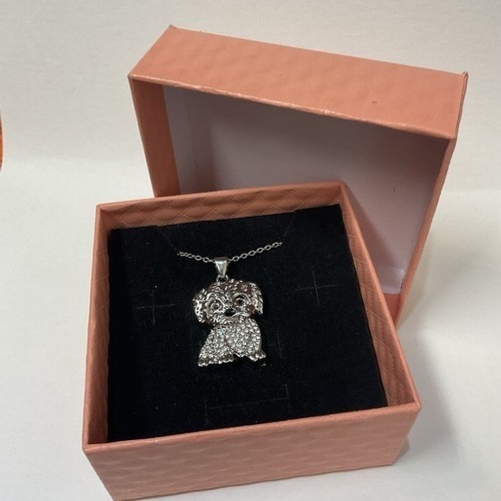 The Unbranded Brand NWT Silver Tone Necklace Maltese CharmPet Puppy Jewelry Gift Size ONE SIZE - 7 Thumbnail