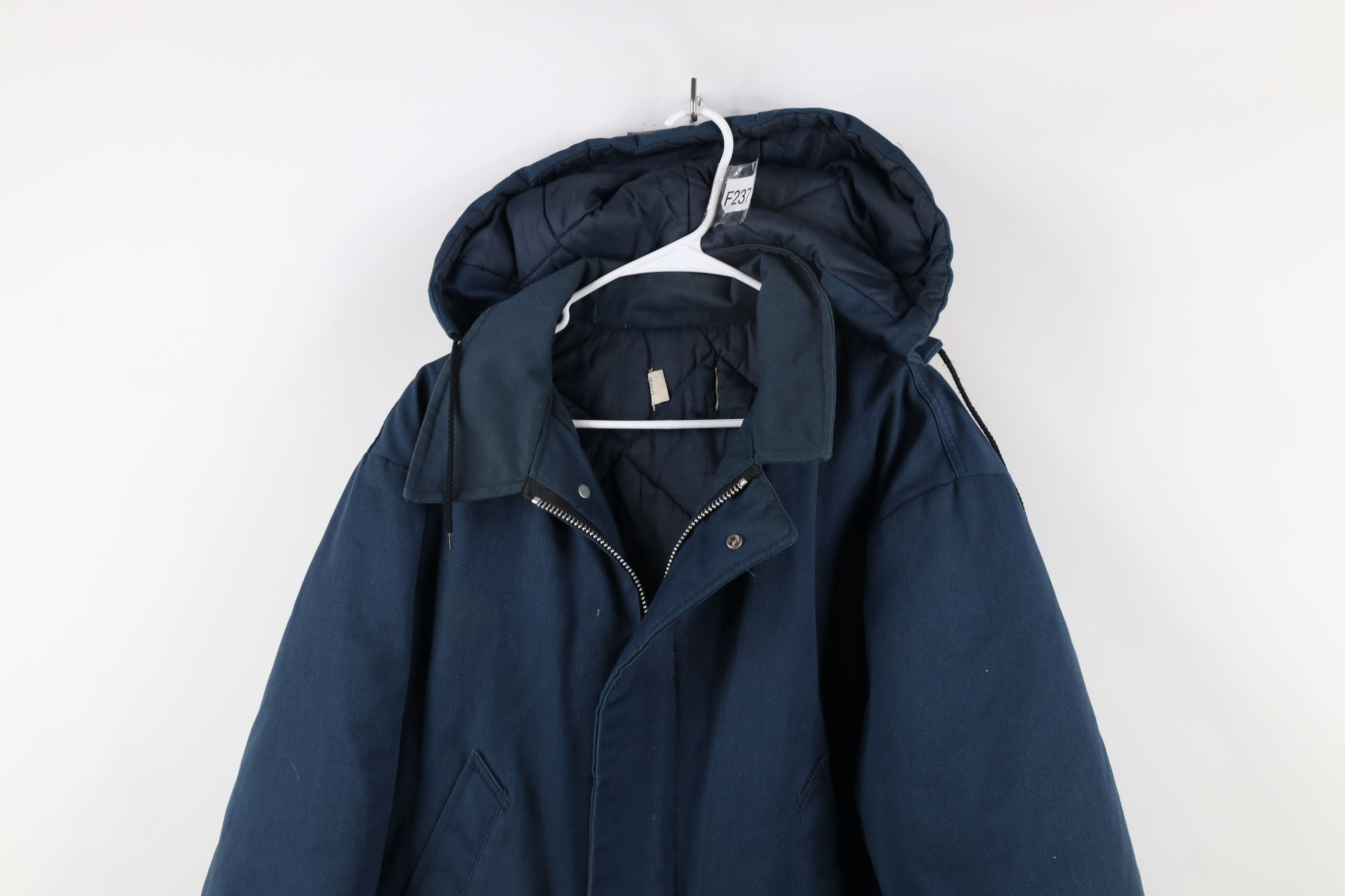 Vintage Vintage 60s 70s Co FoMoCo Quilted Hooded Mechanic Jacket USA Size US L / EU 52-54 / 3 - 2 Thumbnail