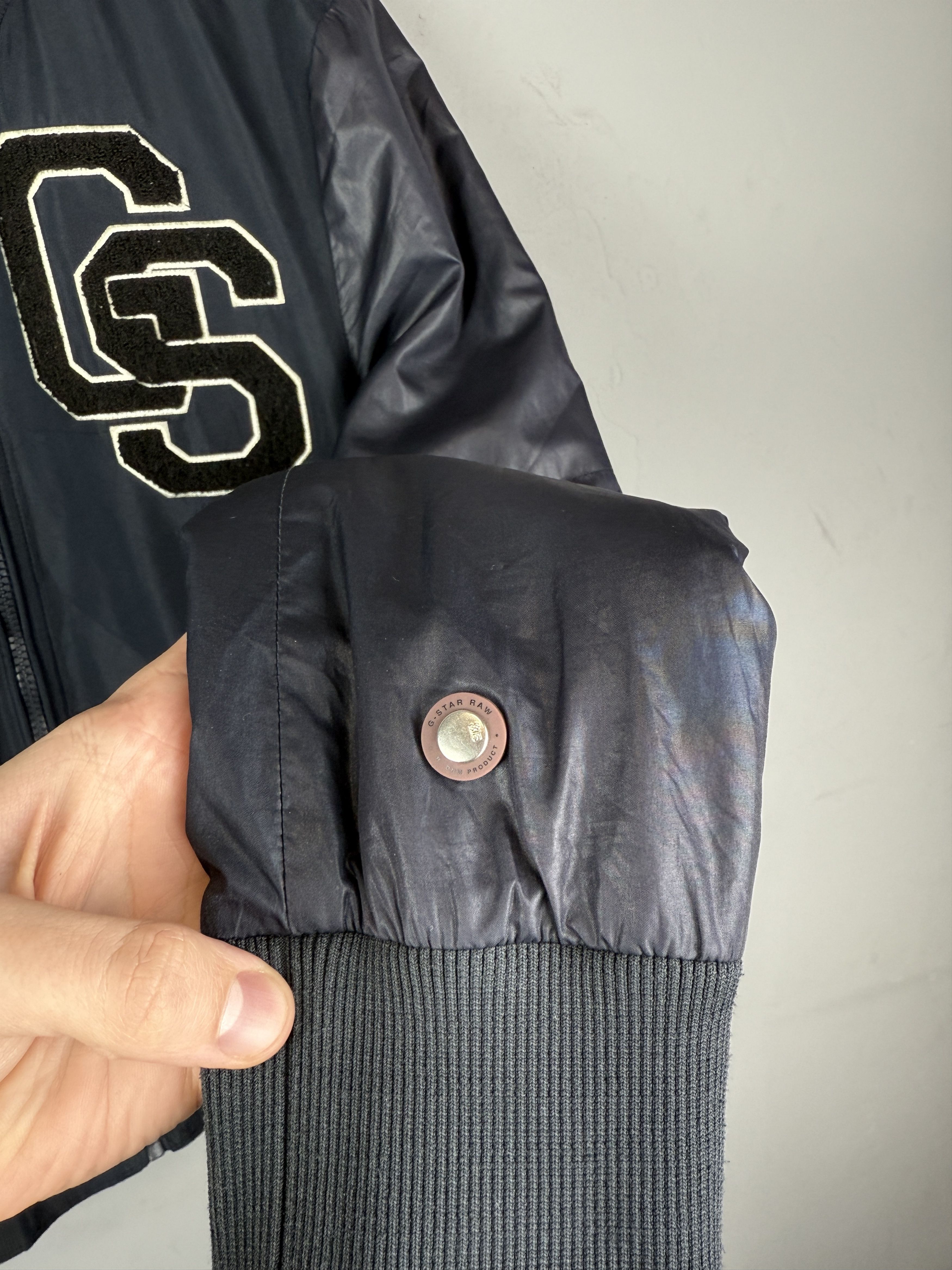 G-Star G-Star Raw Baseball Bonded Bomber Back Logo Nylon Dark Blue Size US L / EU 52-54 / 3 - 6 Thumbnail