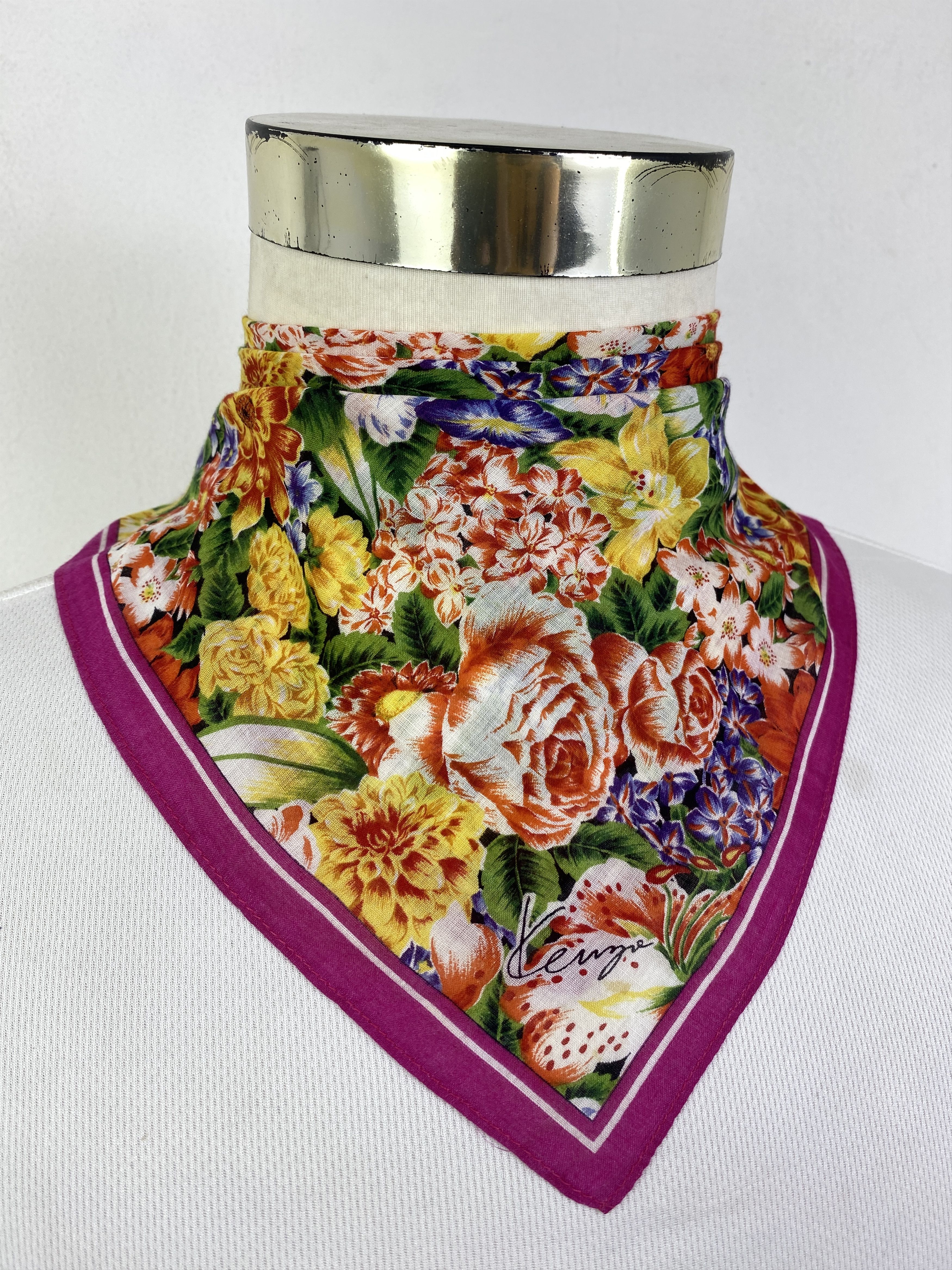 Kenzo Vintage Kenzo Handkerchief / Neckerchief HKC1024 Size ONE SIZE - 2 Thumbnail
