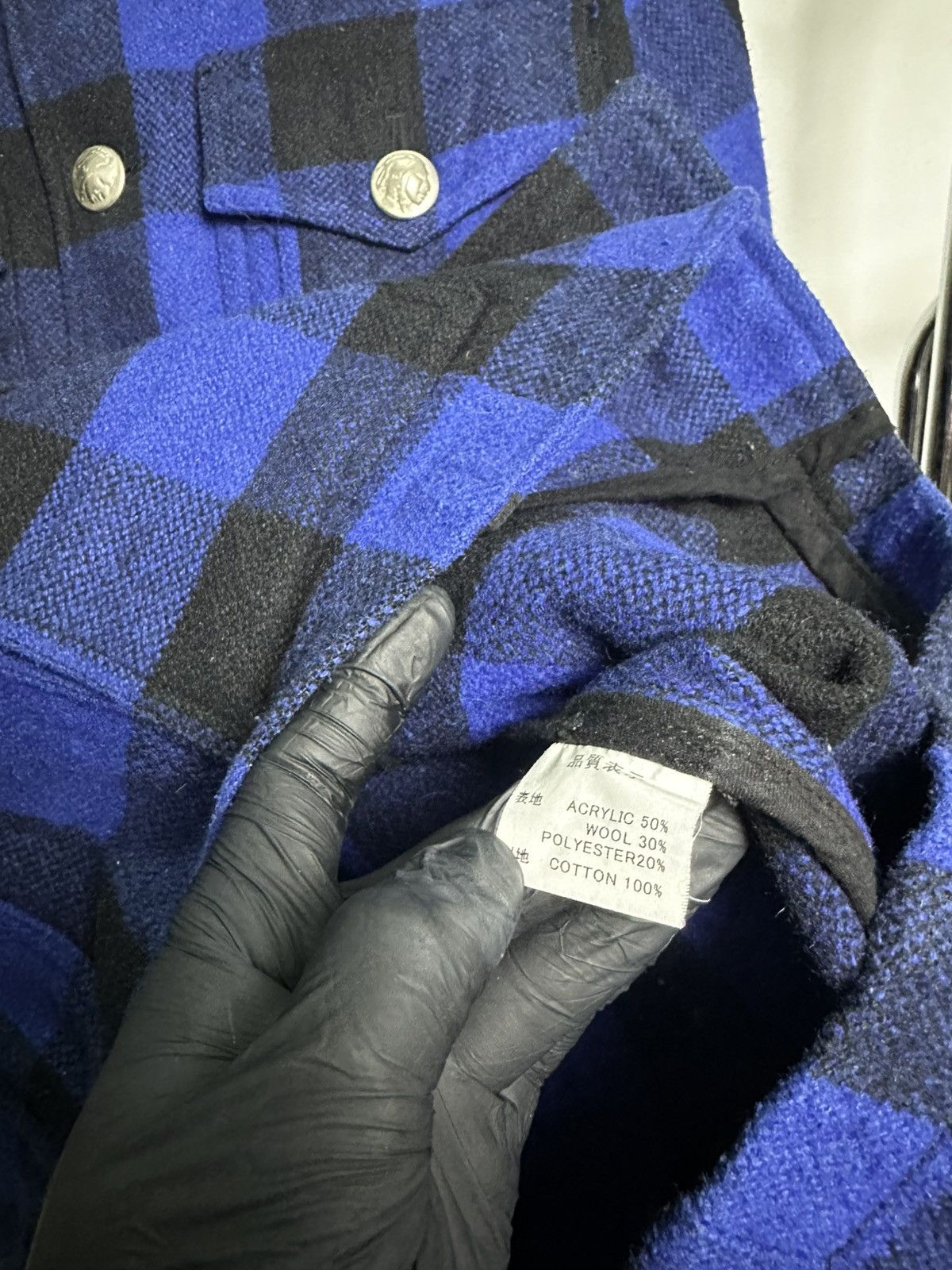 JACKROSE Jackrose Wool Button Shirt Size US M / EU 48-50 / 2 - 11 Thumbnail