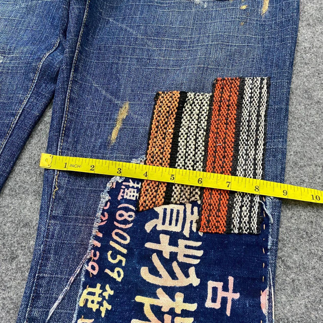 If Six Was Nine 💥Best Offer💥Vintage Ezra Fitch Patchwork Denim Size US 34 / EU 50 - 6 Thumbnail