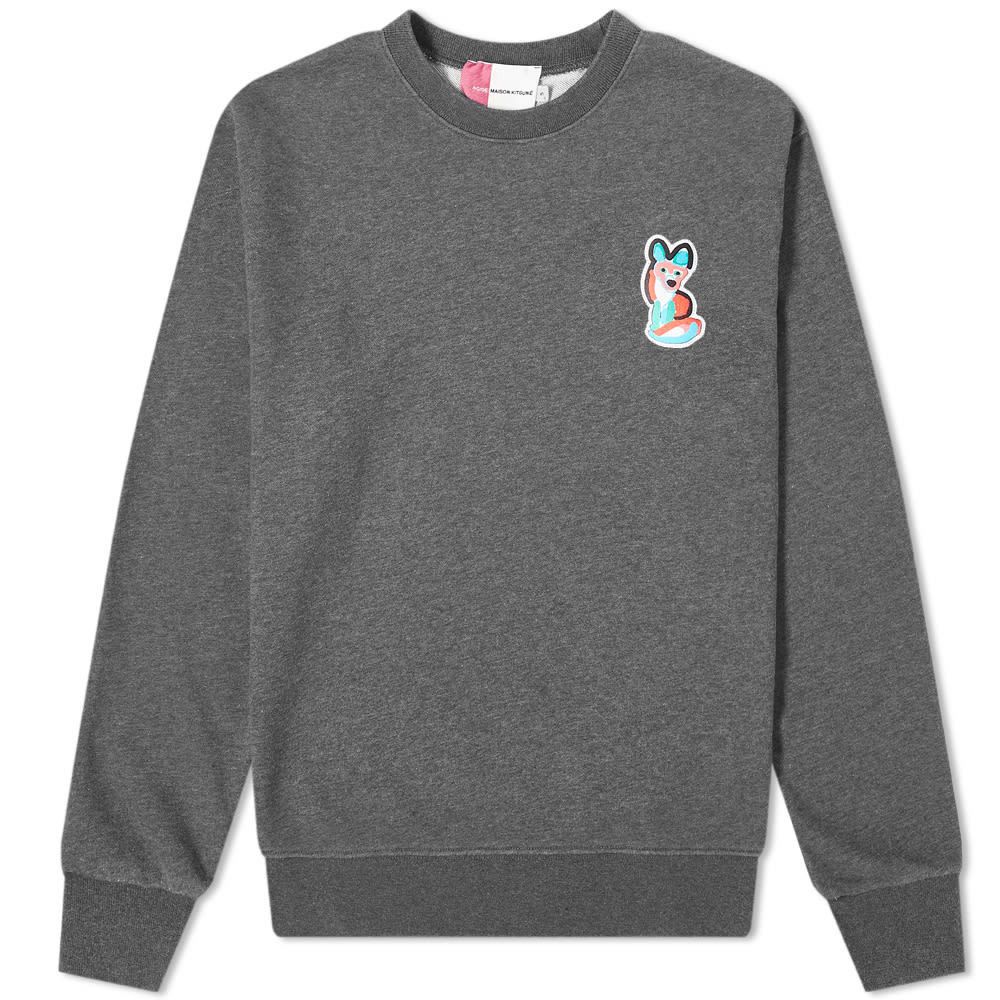 Maison Kitsune Maison Kitsuné Acide Patch Crew Sweat M Size US M / EU 48-50 / 2 - 1 Thumbnail