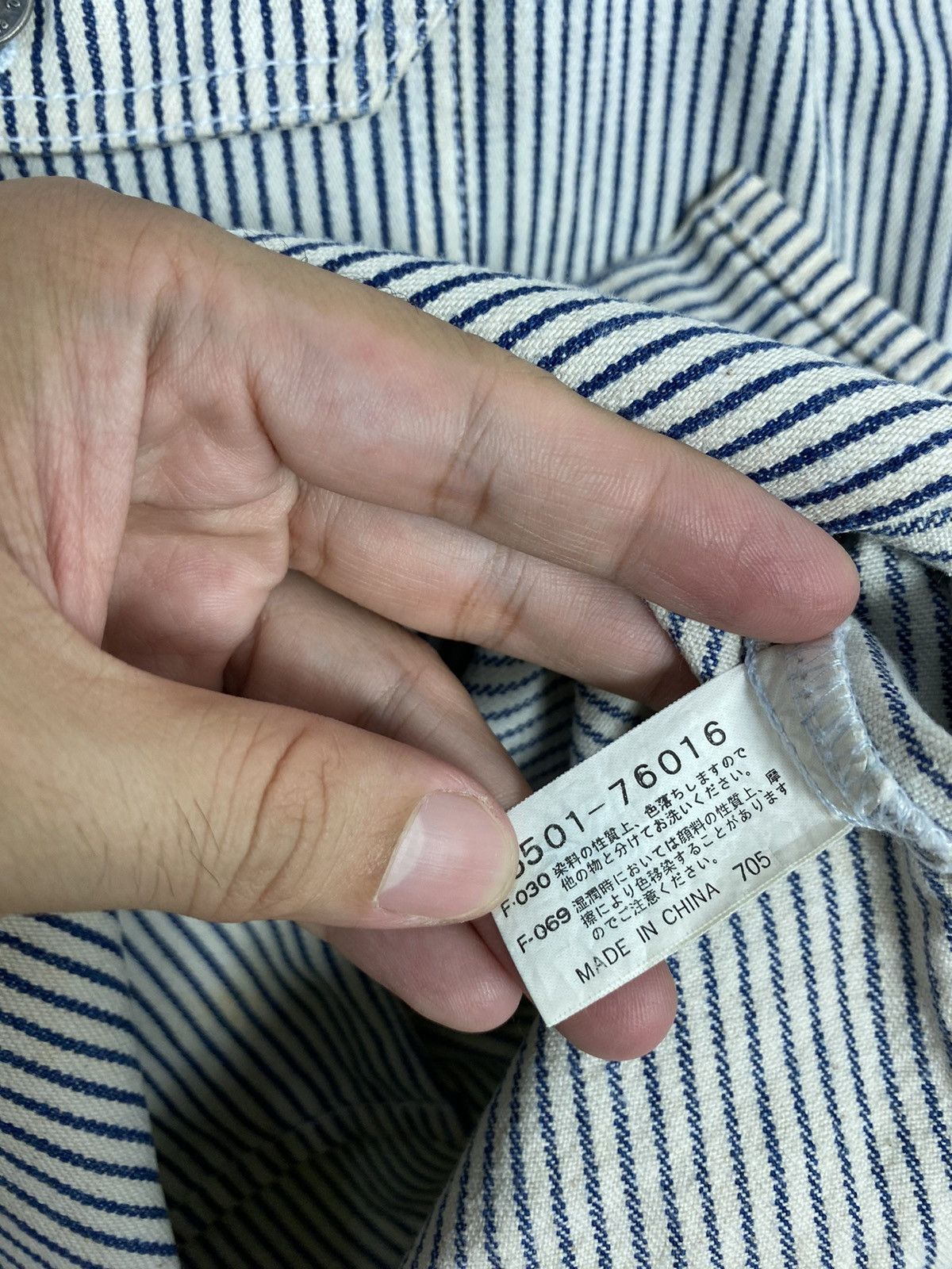 Japanese Brand Rare‼️ Kearney House hickory Stripe Workwear Shirt Size US M / EU 48-50 / 2 - 6 Thumbnail