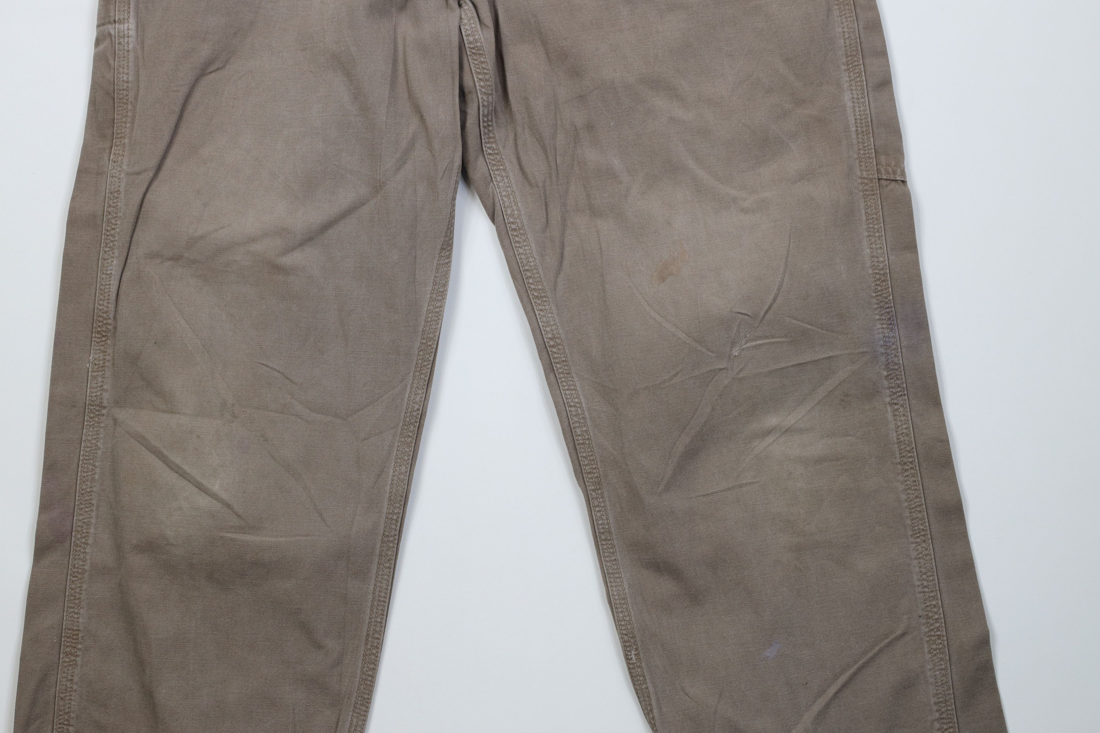Carhartt Vintage Y2K Carhartt Loose Fit Wide Leg Canvas Pants Beige Size US 34 / EU 50 - 4 Thumbnail