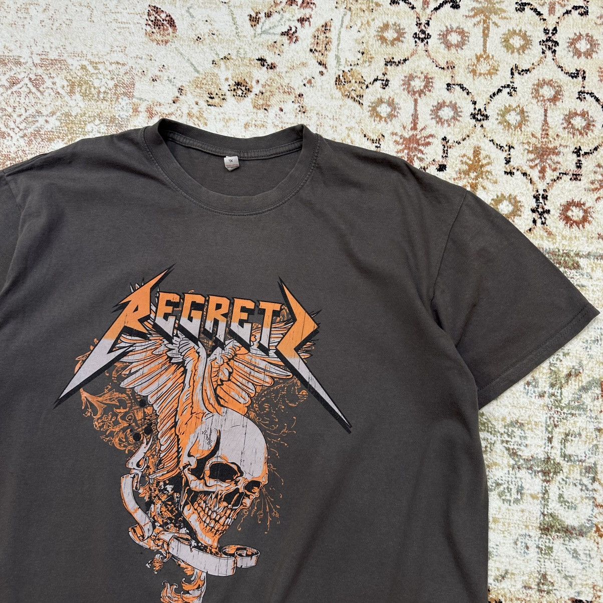 Band Tees × Vintage Vintage Adult Regrets T-shirts Band Tee Rock Big Logo 00s Size US XL / EU 56 / 4 - 5 Thumbnail