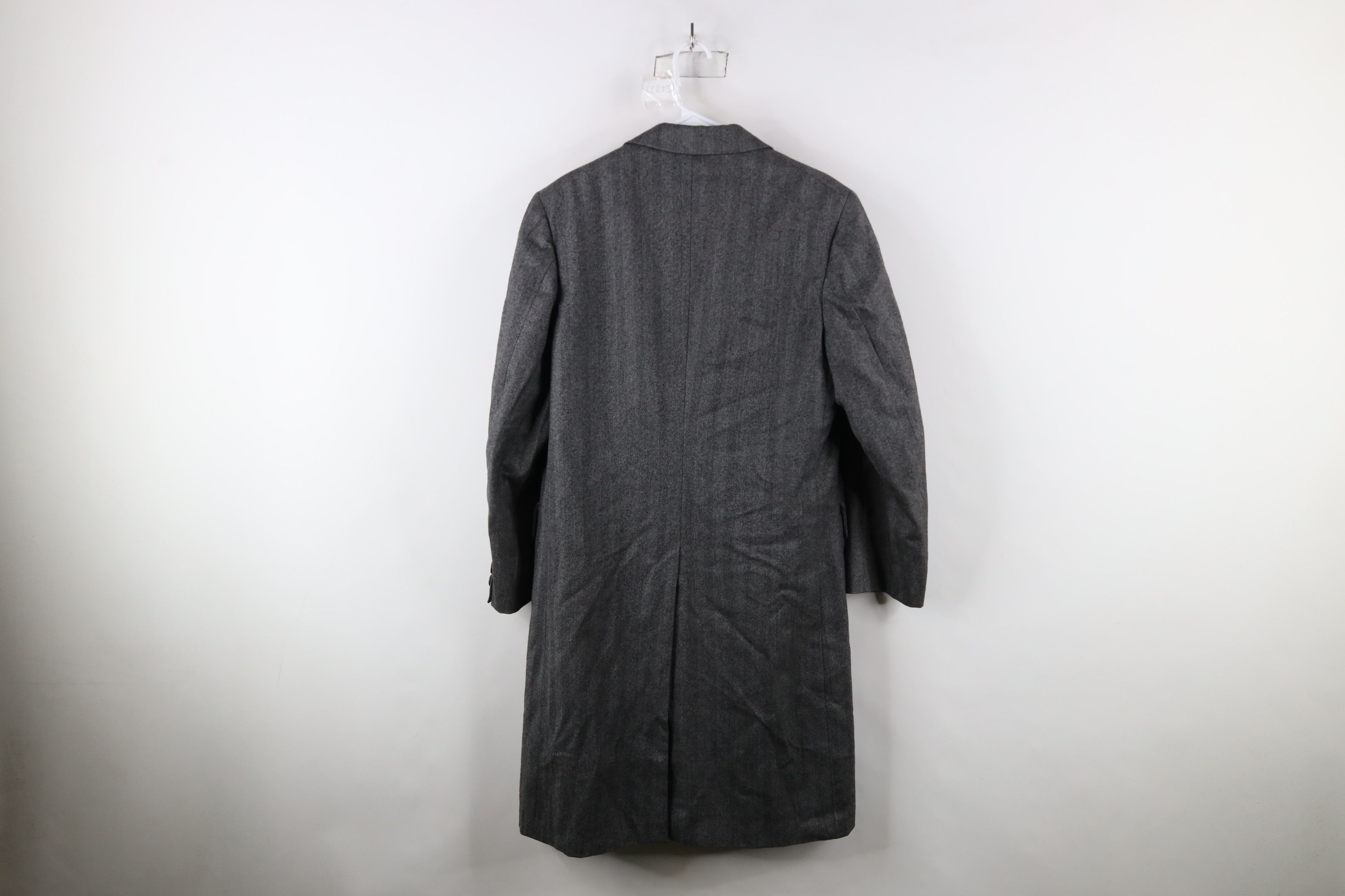 Hickey Freeman × Vintage Vintage 70s Hickey Freeman Overcoat Jacket Gray USA Size US XXL / EU 58 / 5 - 14 Thumbnail