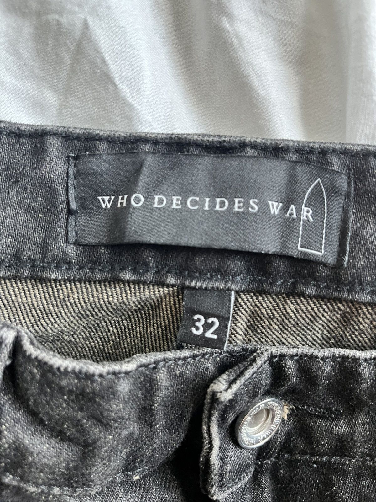 Who Decides War Who Decides War Snakeskin Patched Arch Mocha Denim Size US 32 / EU 48 - 4 Thumbnail