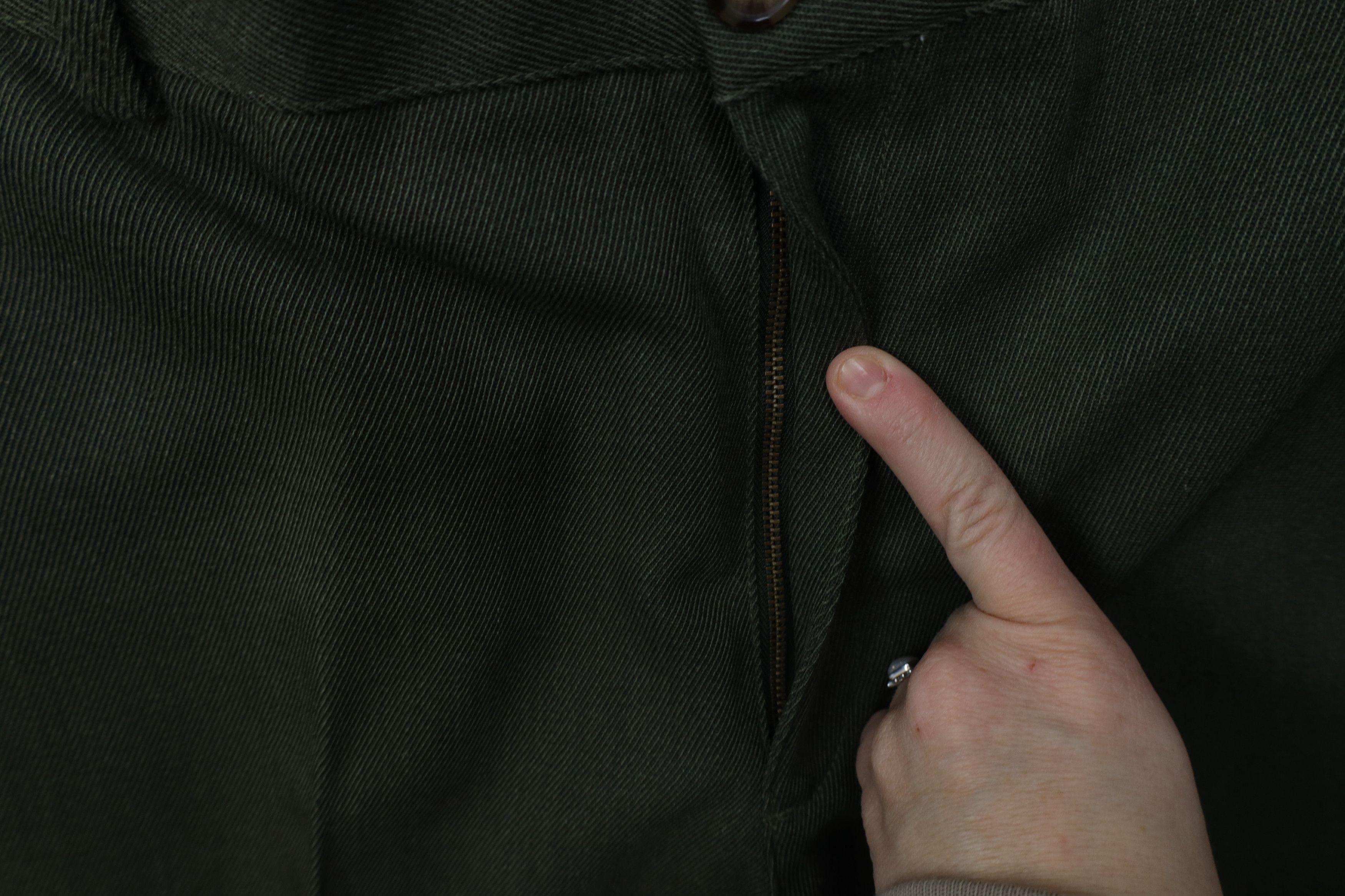 L.L. Bean Vintage 90s LL Bean Corduroy Wide Leg Chino Pants Green Size US 38 / EU 54 - 5 Thumbnail