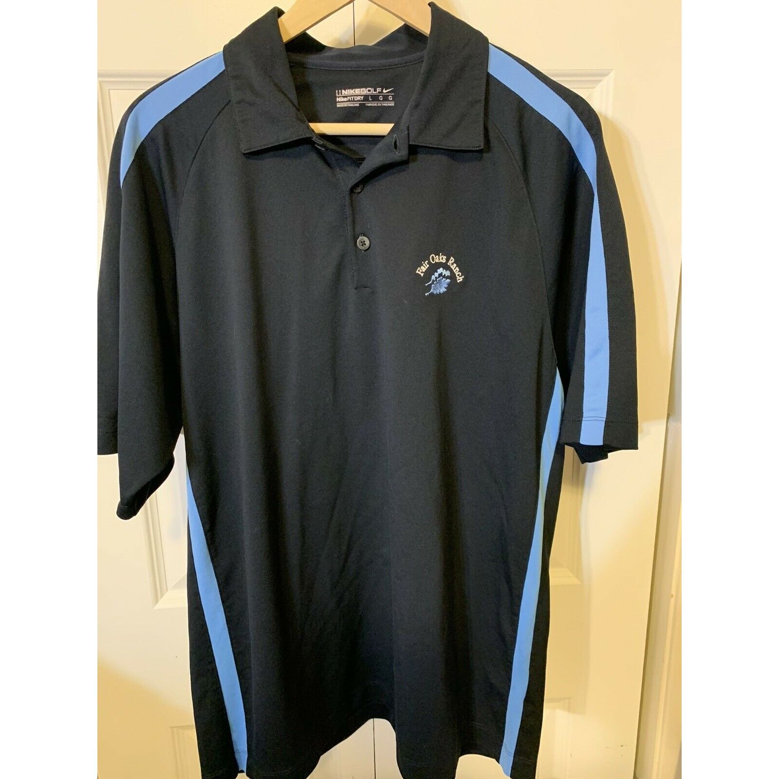 Nike Nike Golf Fit Dry Polo Men’s Sz L Fair Oaks Ranch Navy Blue Size US L / EU 52-54 / 3 - 4 Thumbnail