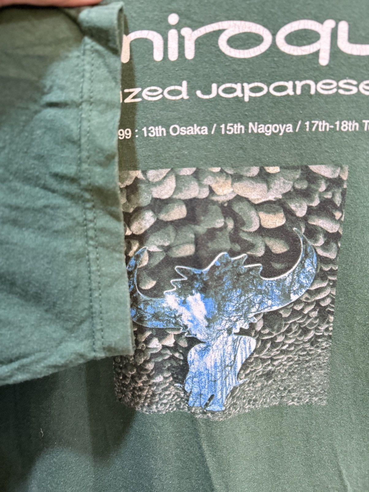 Band Tees Rare Vintage 90s STNKRONIZED JAMIROQUAI Tour Sun Faded Ree Size US L / EU 52-54 / 3 - 6 Thumbnail