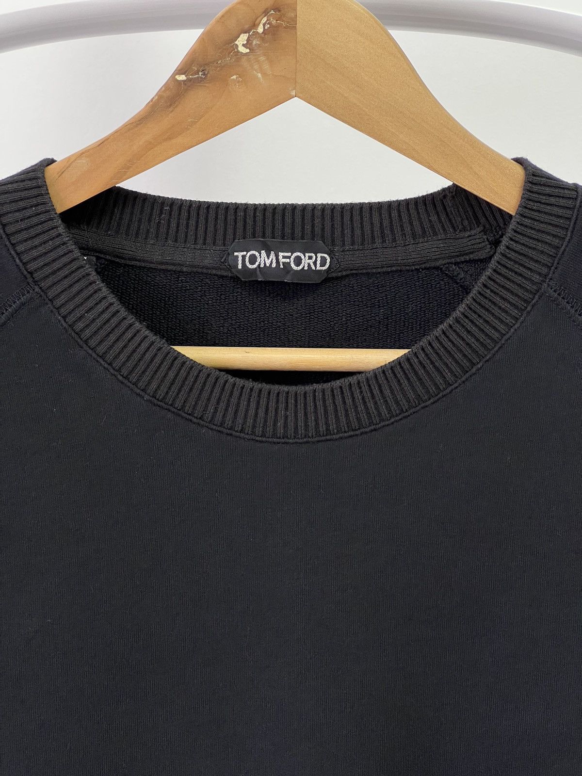 Tom Ford Tom Ford Black Cotton Sweatshirt Size US M / EU 48-50 / 2 - 5 Thumbnail