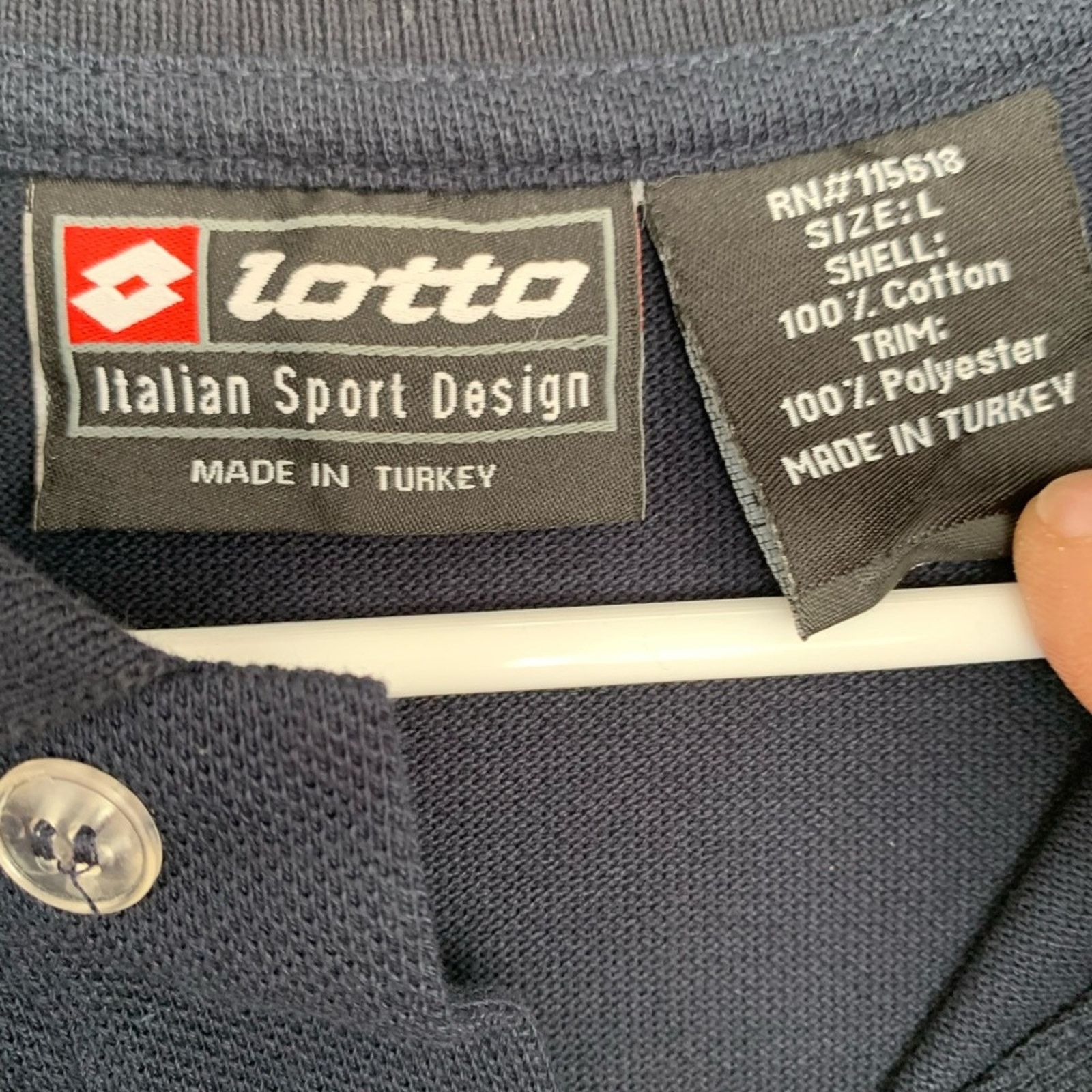 Lotto Sport VINTAGE LOTTO PALUANI CHIEVO VERONA ITALIAN SOCCER POLO Size US L / EU 52-54 / 3 - 4 Thumbnail