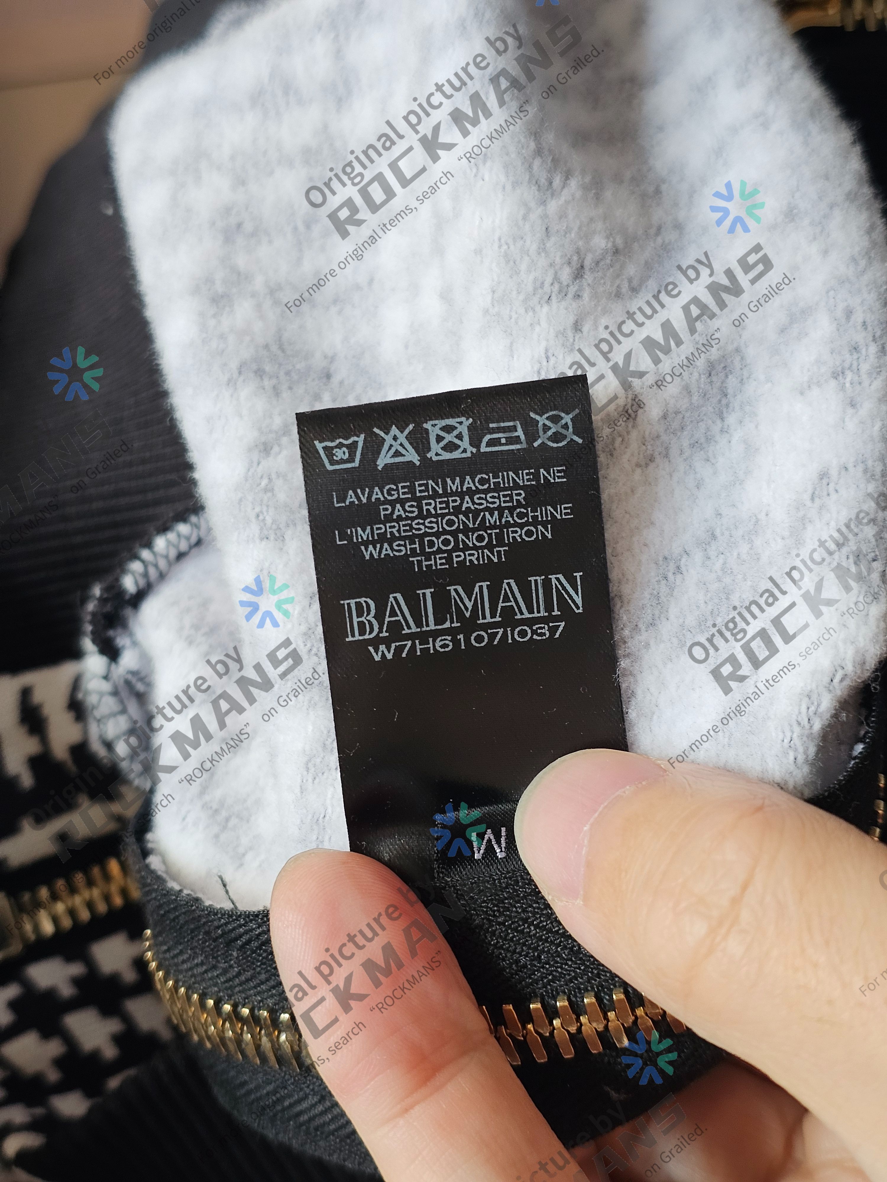 Balmain Balmain Houndstooth woven oversize hooded jacket Size M Size US M / EU 48-50 / 2 - 5 Thumbnail