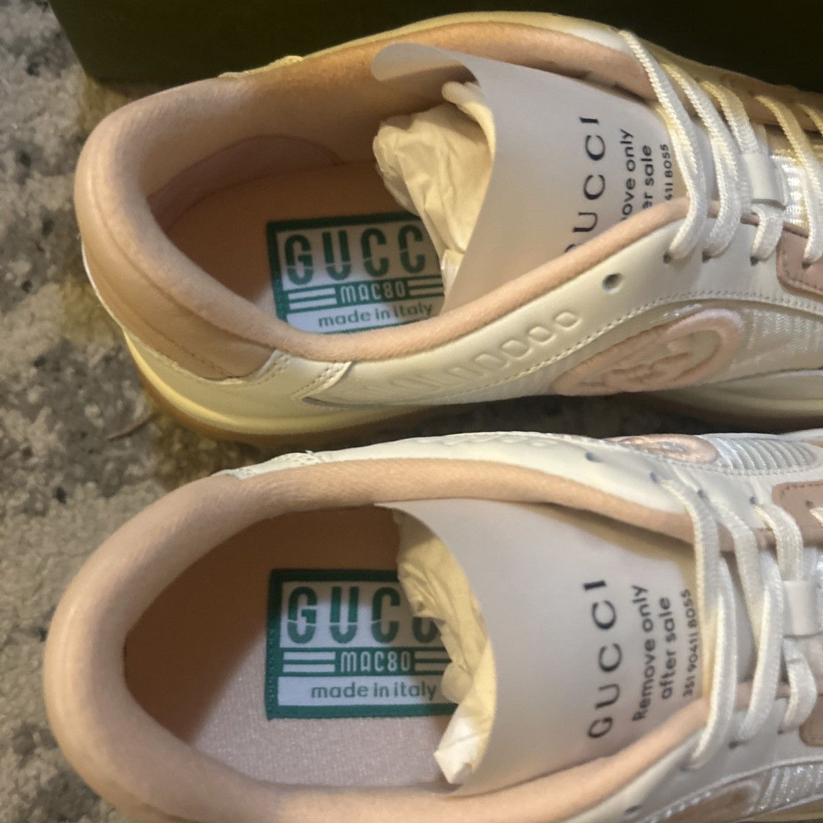 Gucci Gucci MAC80 Low Top Leather Skateboard Sneakers Size US 9 / IT 39 - 6 Thumbnail