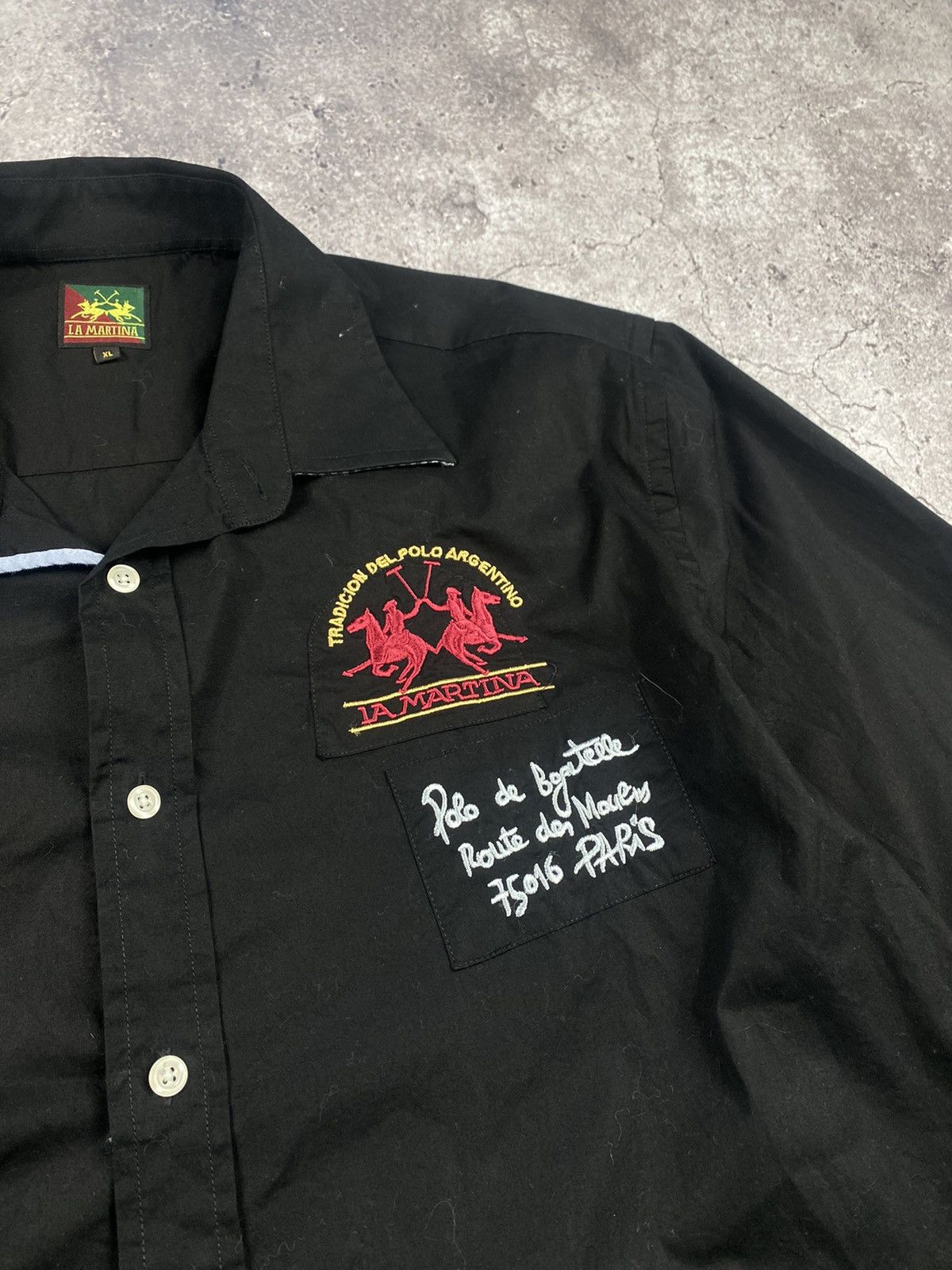 La Martina × Polo Ralph Lauren × Rugby Ralph Lauren La Martina Argentina Polo De Paris Rugby Long Sleeve Shirt Size US XL / EU 56 / 4 - 2 Thumbnail