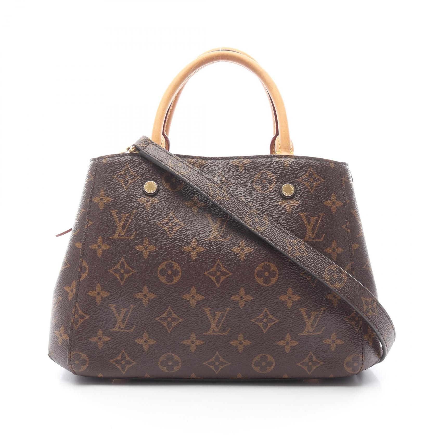 Louis Vuitton Louis Vuitton Louis Vuitton Montaigne BB Monogram Handbag Textile Handbag M41055 DUTY FREE for USA Size ONE SIZE - 1 Thumbnail